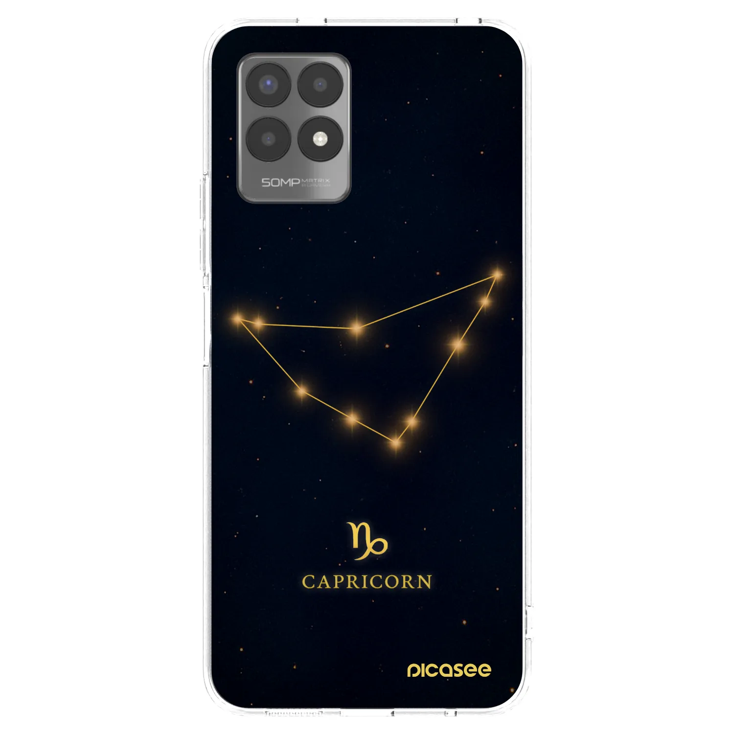 Picasee átlátszó szilikon tok az alábbi mobiltelefonokra Realme 8i - CAPRICORN
