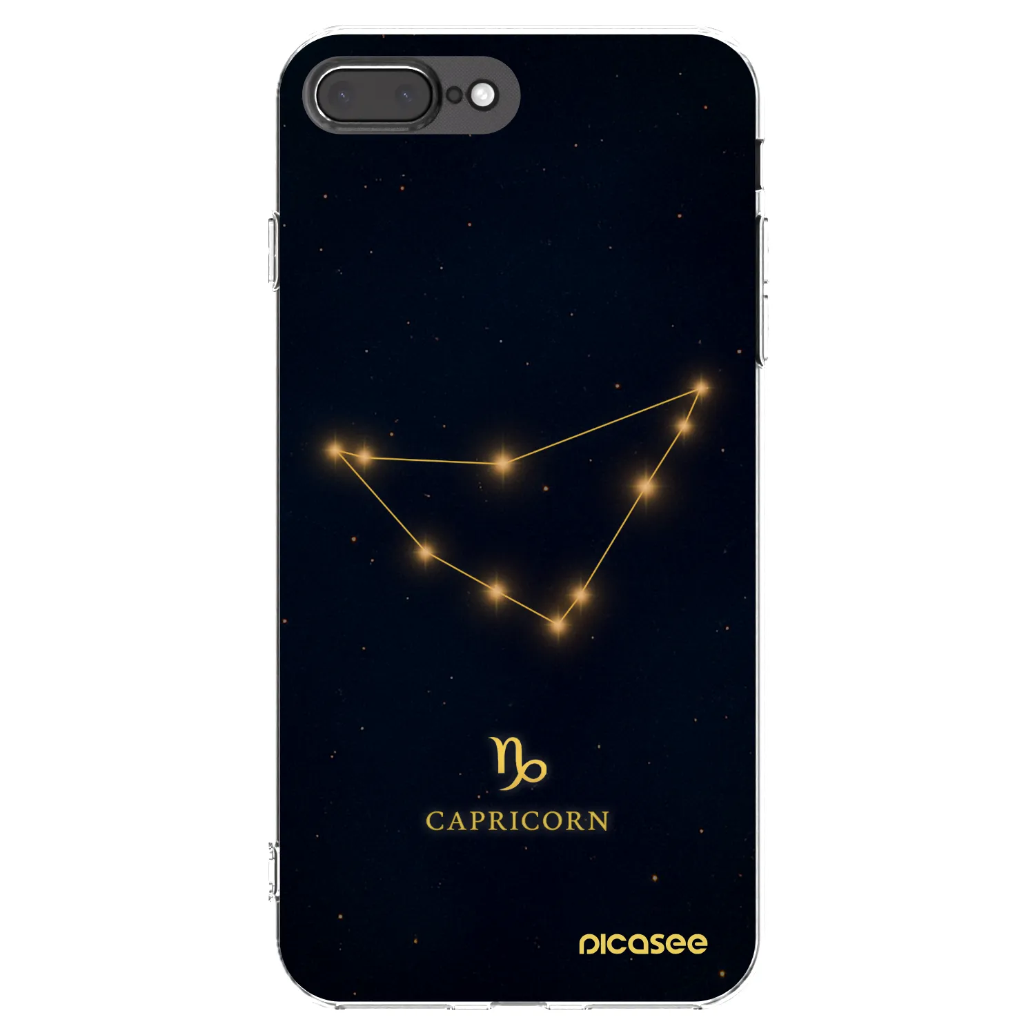 Picasee átlátszó szilikon tok az alábbi mobiltelefonokra Apple iPhone 7 Plus - CAPRICORN