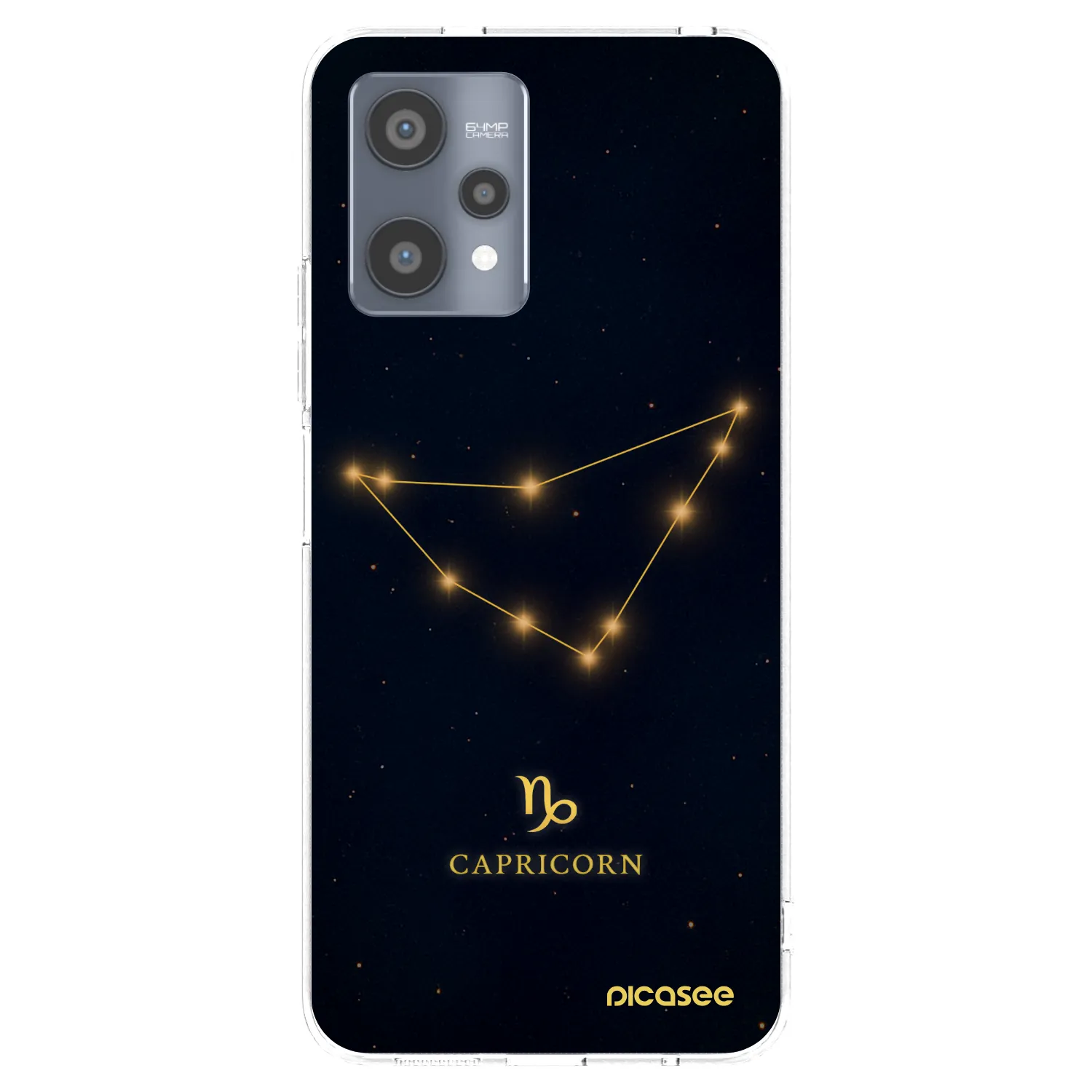 Picasee átlátszó szilikon tok az alábbi mobiltelefonokra Realme 9 Pro 5G - CAPRICORN