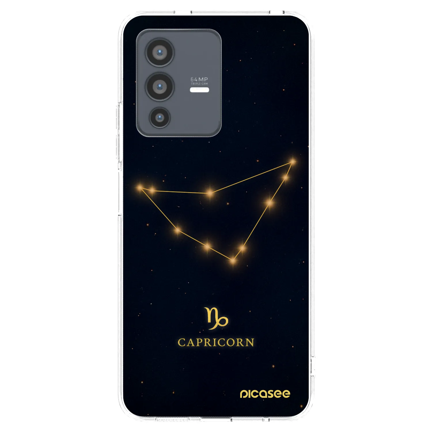 Picasee átlátszó szilikon tok az alábbi mobiltelefonokra Vivo V23 5G - CAPRICORN