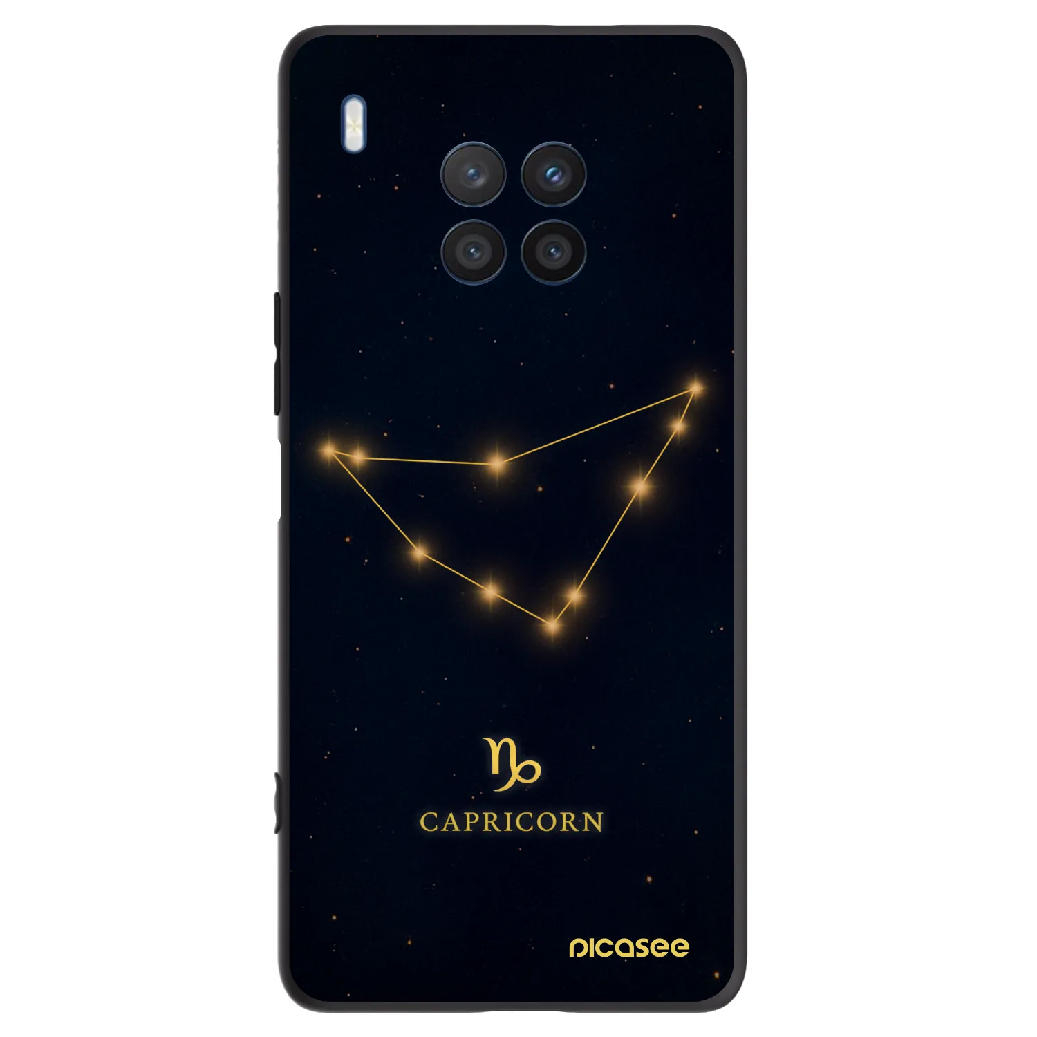 Picasee fekete szilikon tok az alábbi mobiltelefonokra Honor 50 Lite - CAPRICORN