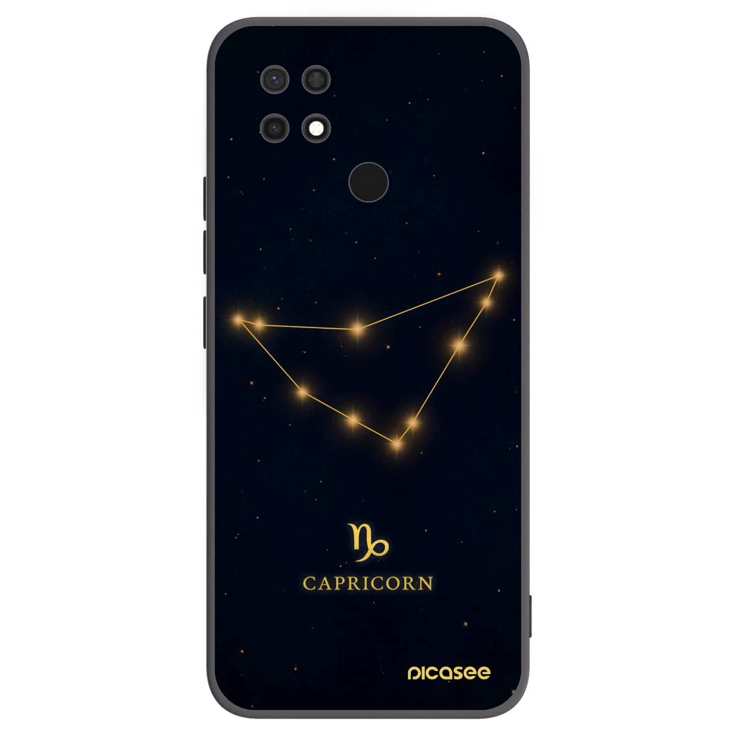 Picasee fekete szilikon tok az alábbi mobiltelefonokra Xiaomi Redmi 10C - CAPRICORN