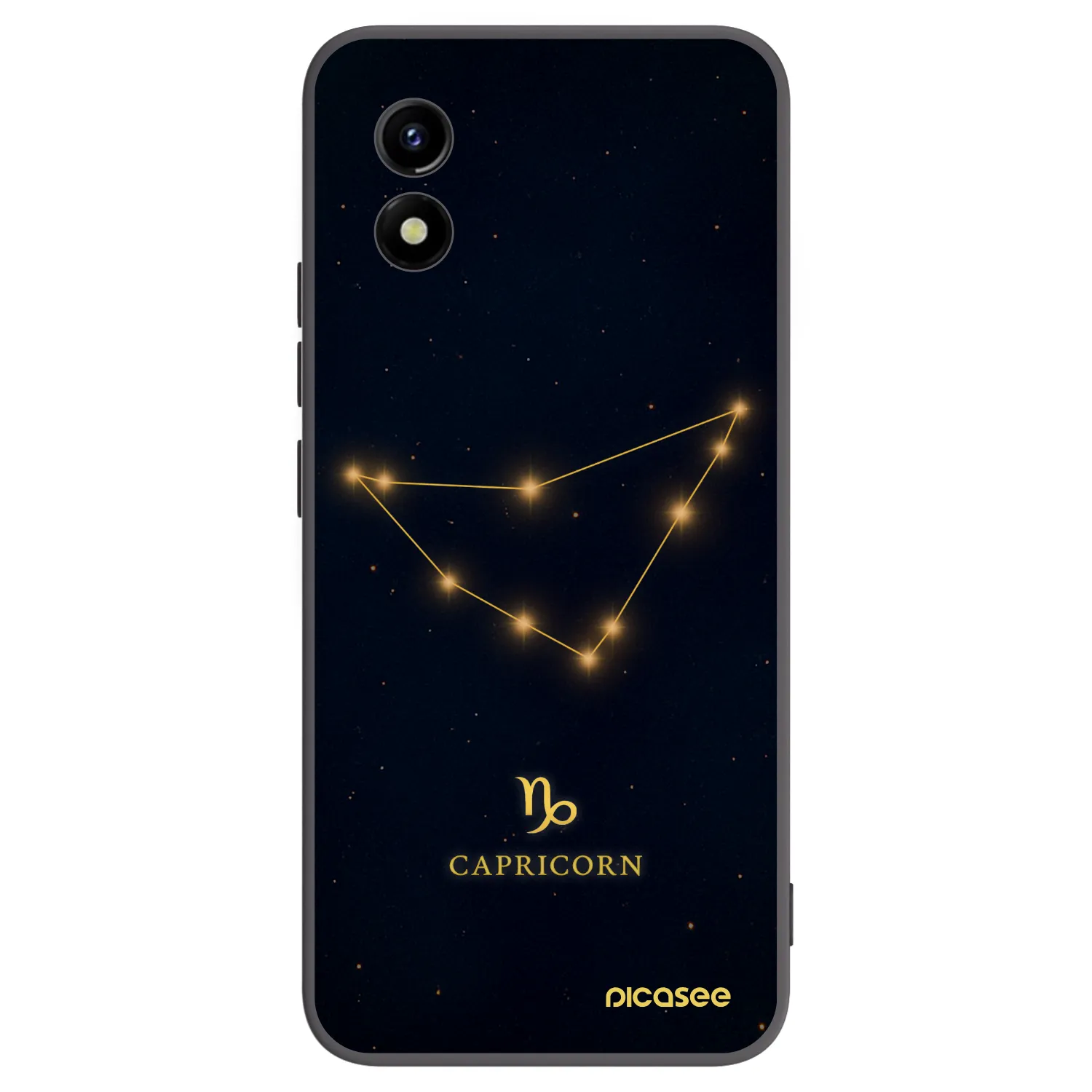 Picasee fekete szilikon tok az alábbi mobiltelefonokra Vivo Y01 - CAPRICORN