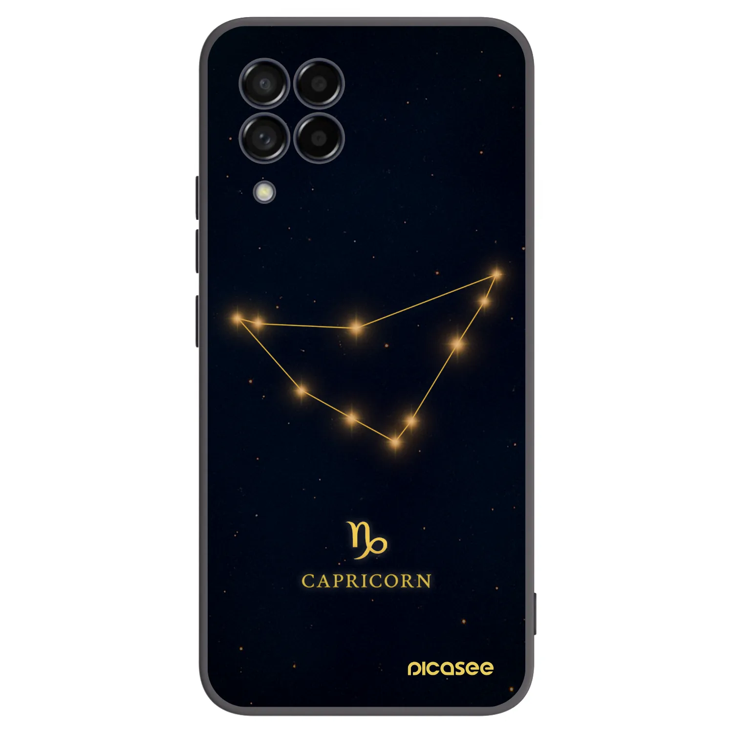 Picasee fekete szilikon tok az alábbi mobiltelefonokra Samsung Galaxy M53 5G - CAPRICORN