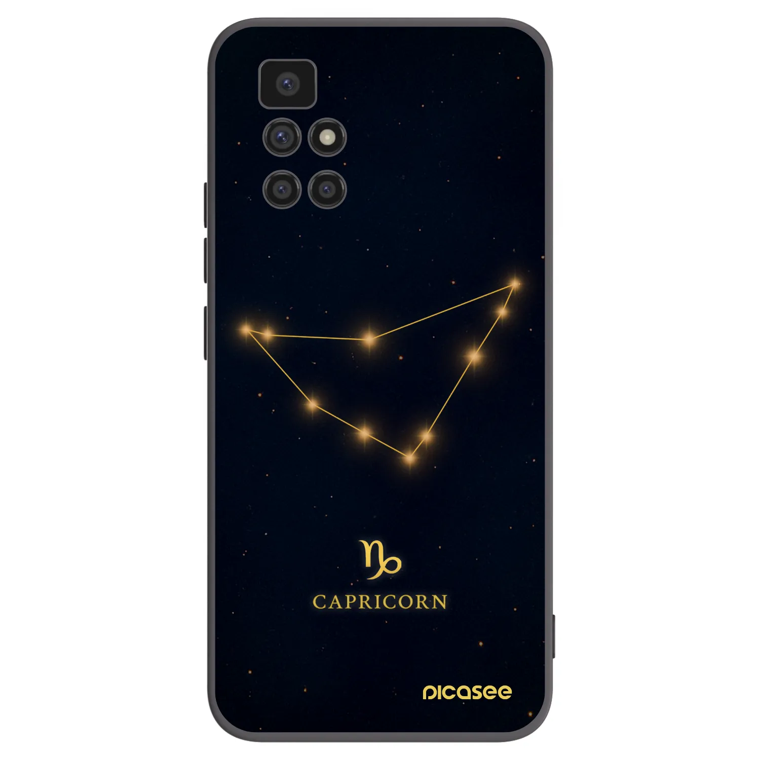 Picasee fekete szilikon tok az alábbi mobiltelefonokra Xiaomi Redmi 10 (2022) - CAPRICORN