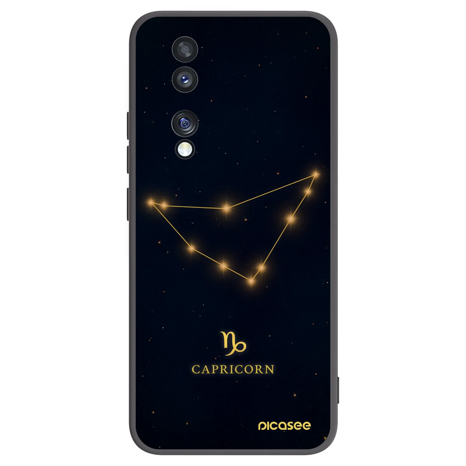 Picasee fekete szilikon tok az alábbi mobiltelefonokra Honor 70 - CAPRICORN