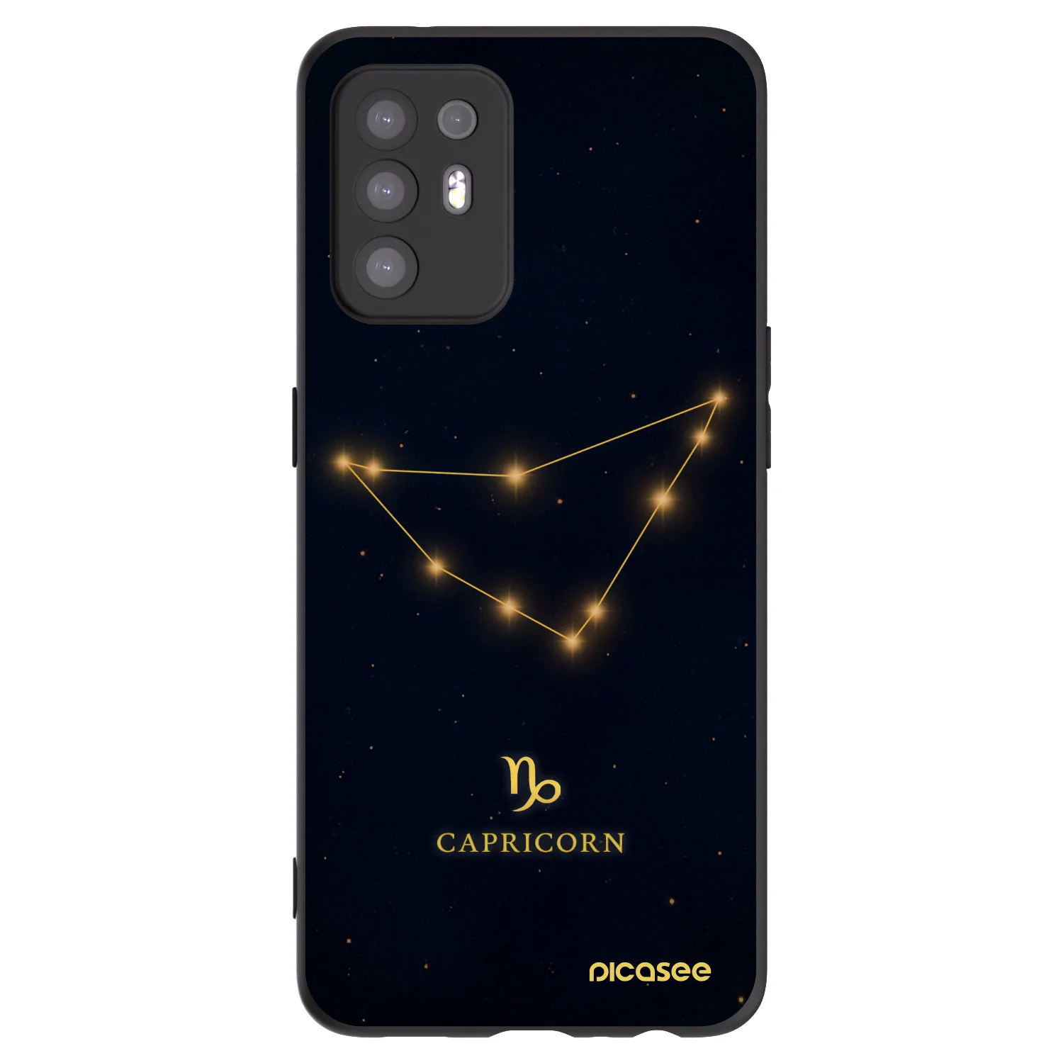 Picasee fekete szilikon tok az alábbi mobiltelefonokra OPPO A94 5G - CAPRICORN