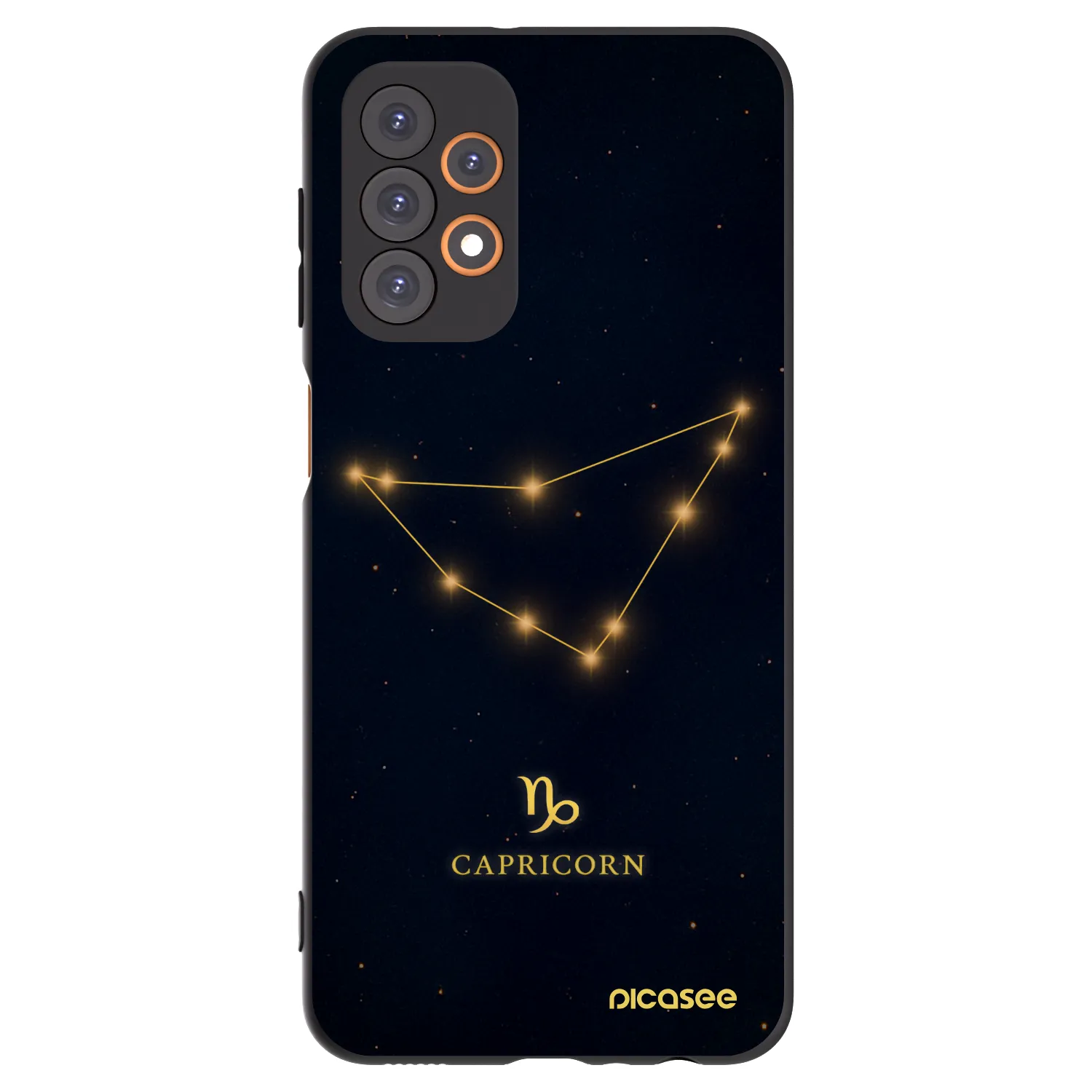 Picasee fekete szilikon tok az alábbi mobiltelefonokra Samsung Galaxy A23 A236B 5G - CAPRICORN