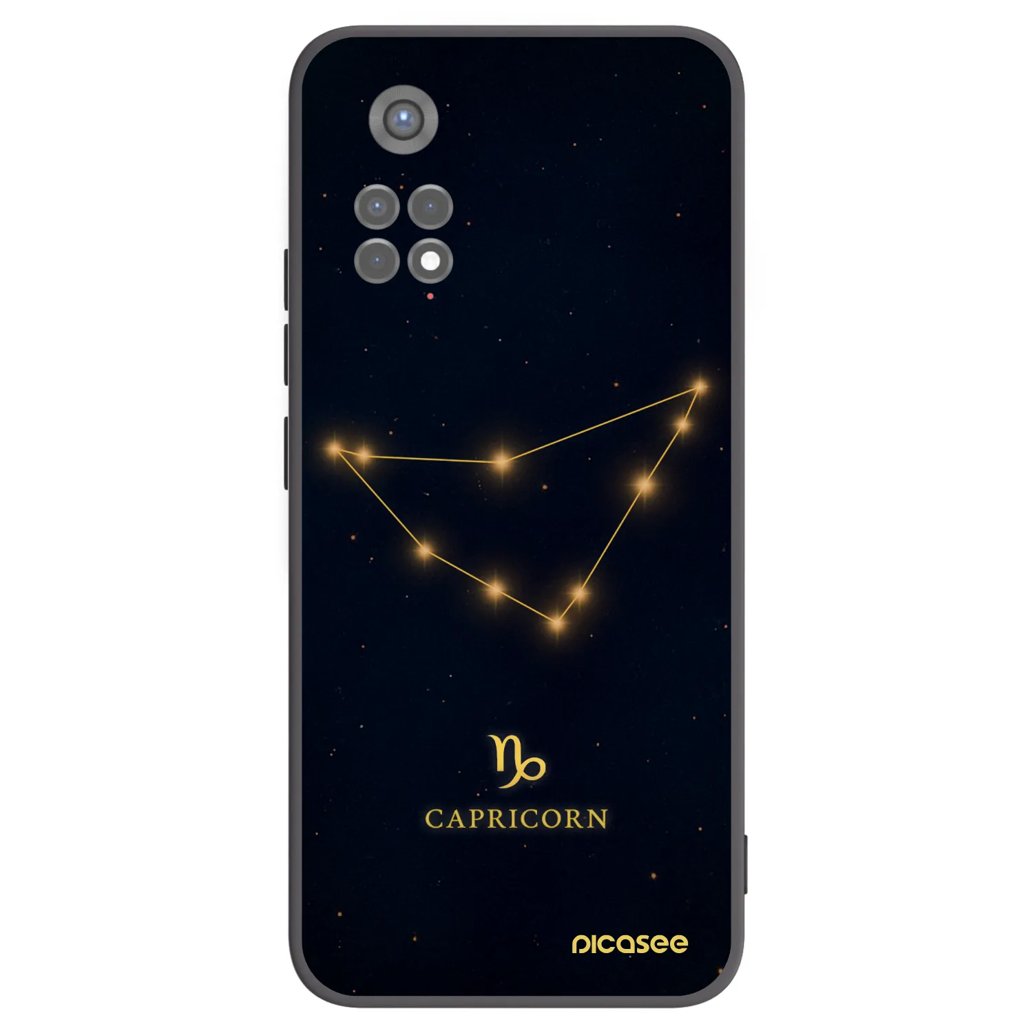 Picasee fekete szilikon tok az alábbi mobiltelefonokra Xiaomi Redmi Note 11S 5G - CAPRICORN