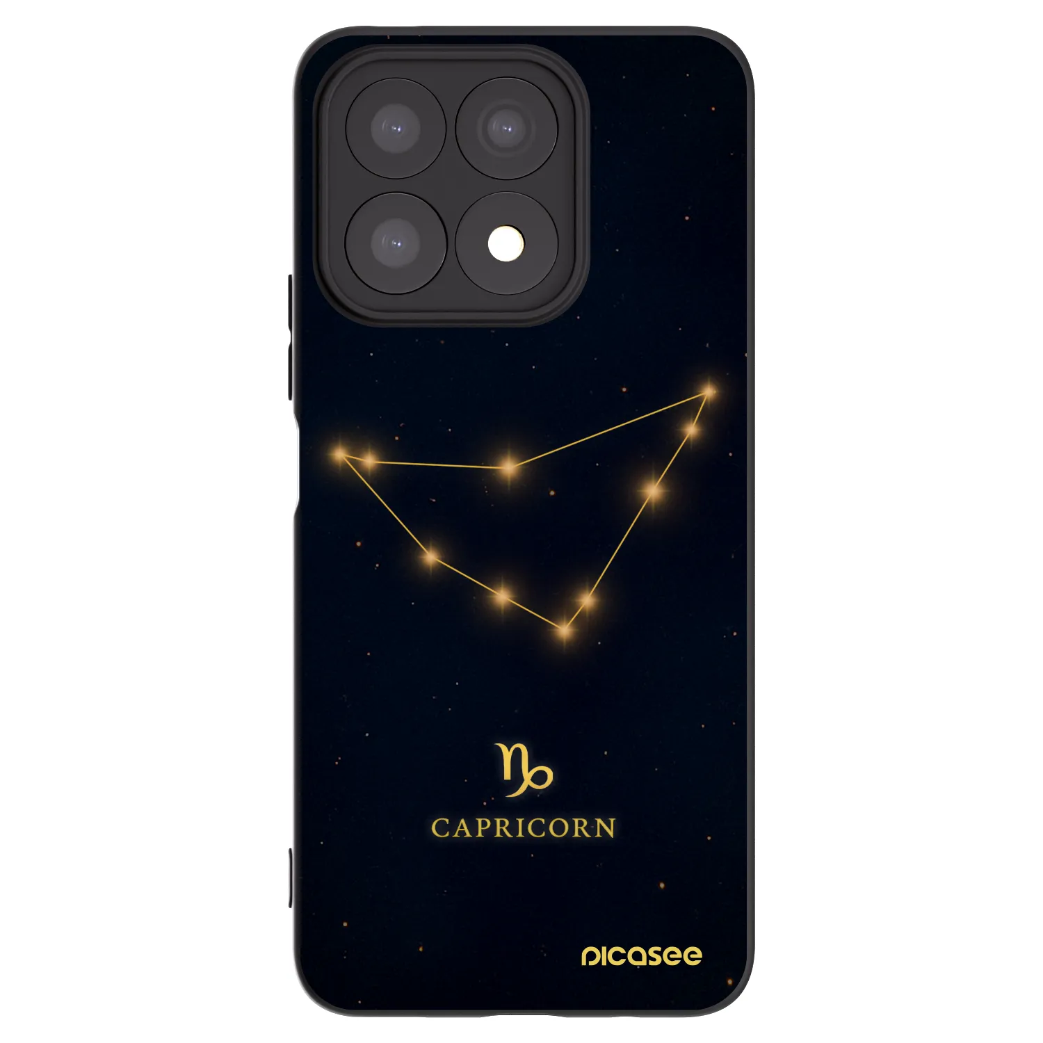 Picasee fekete szilikon tok az alábbi mobiltelefonokra Honor X8a - CAPRICORN