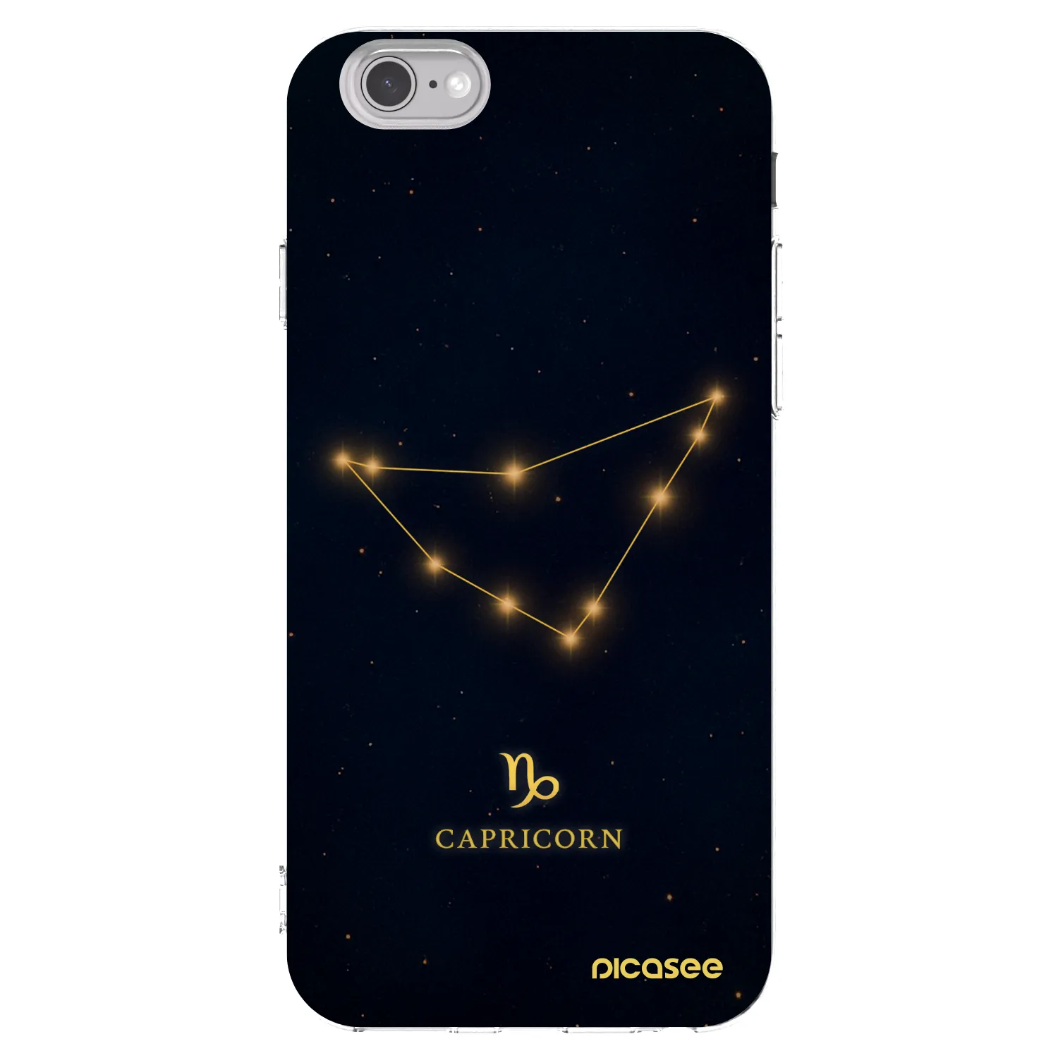 Picasee átlátszó szilikon tok az alábbi mobiltelefonokra Apple iPhone 6/6S - CAPRICORN