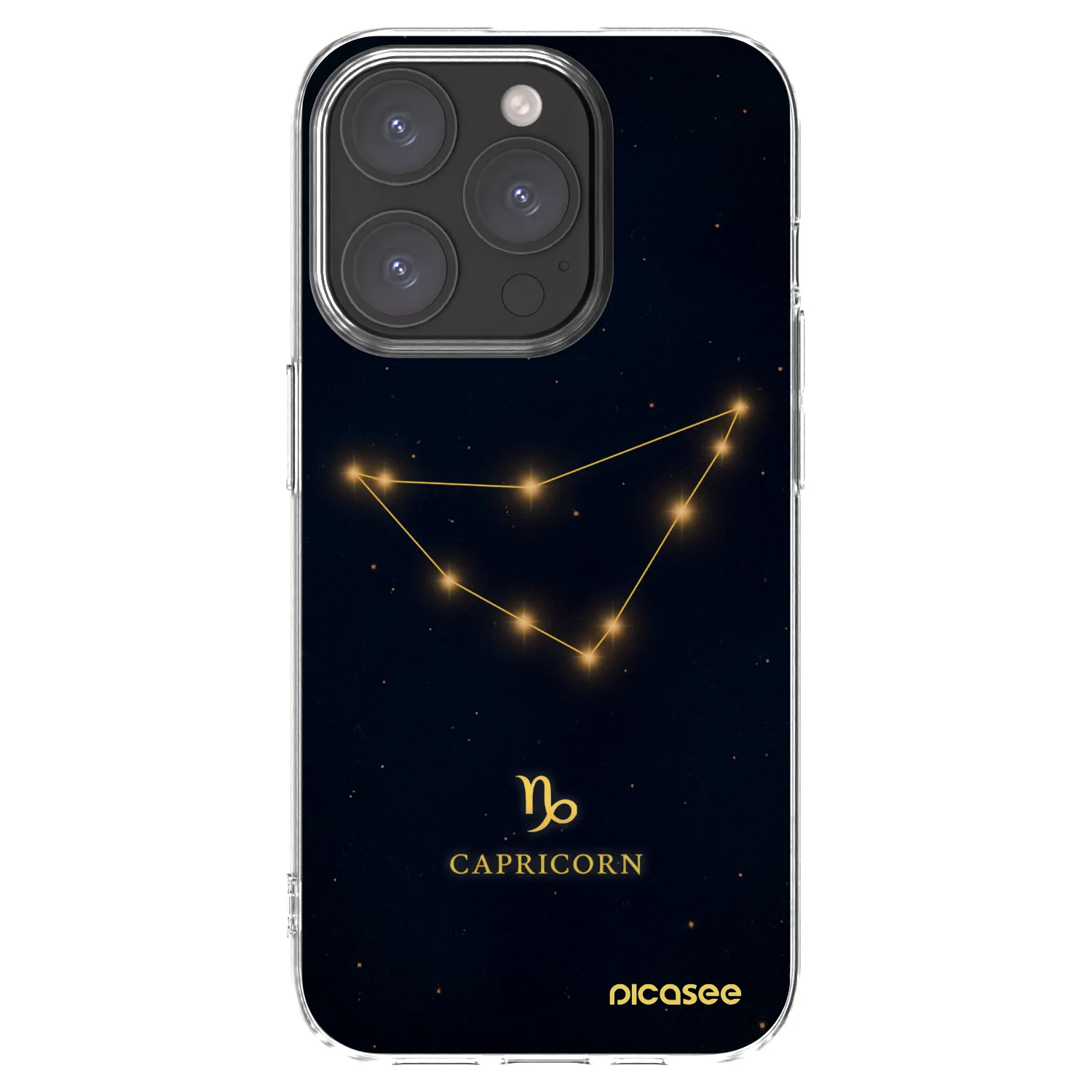 Picasee átlátszó szilikon tok az alábbi mobiltelefonokra Apple iPhone 15 Pro - CAPRICORN