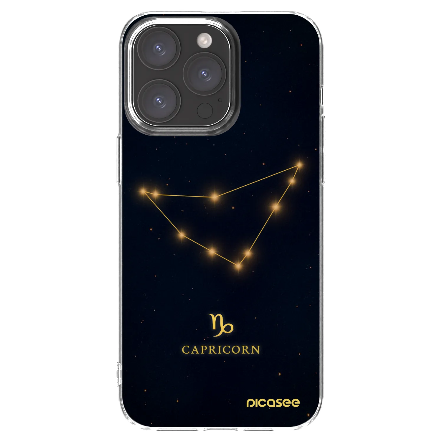 Picasee átlátszó szilikon tok az alábbi mobiltelefonokra Apple iPhone 15 Pro Max - CAPRICORN