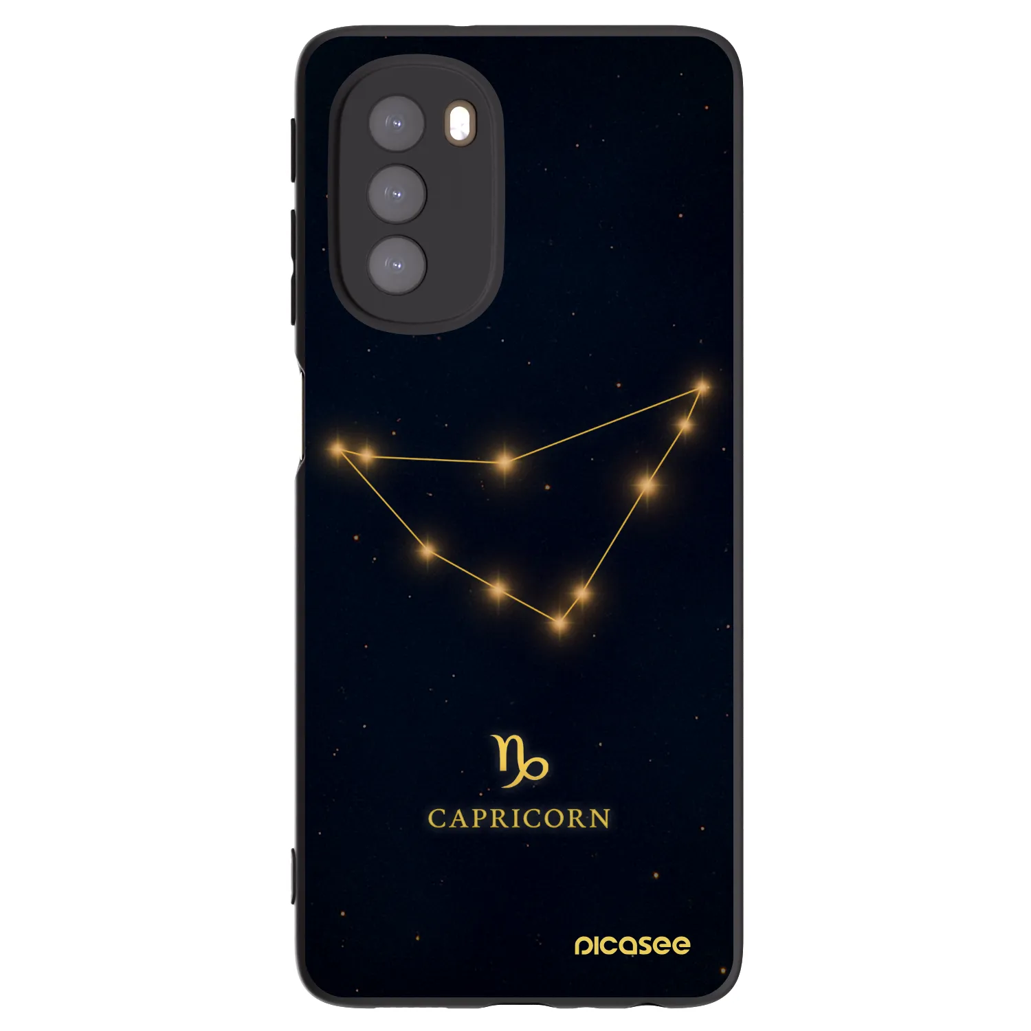 Picasee fekete szilikon tok az alábbi mobiltelefonokra Motorola Moto G51 - CAPRICORN