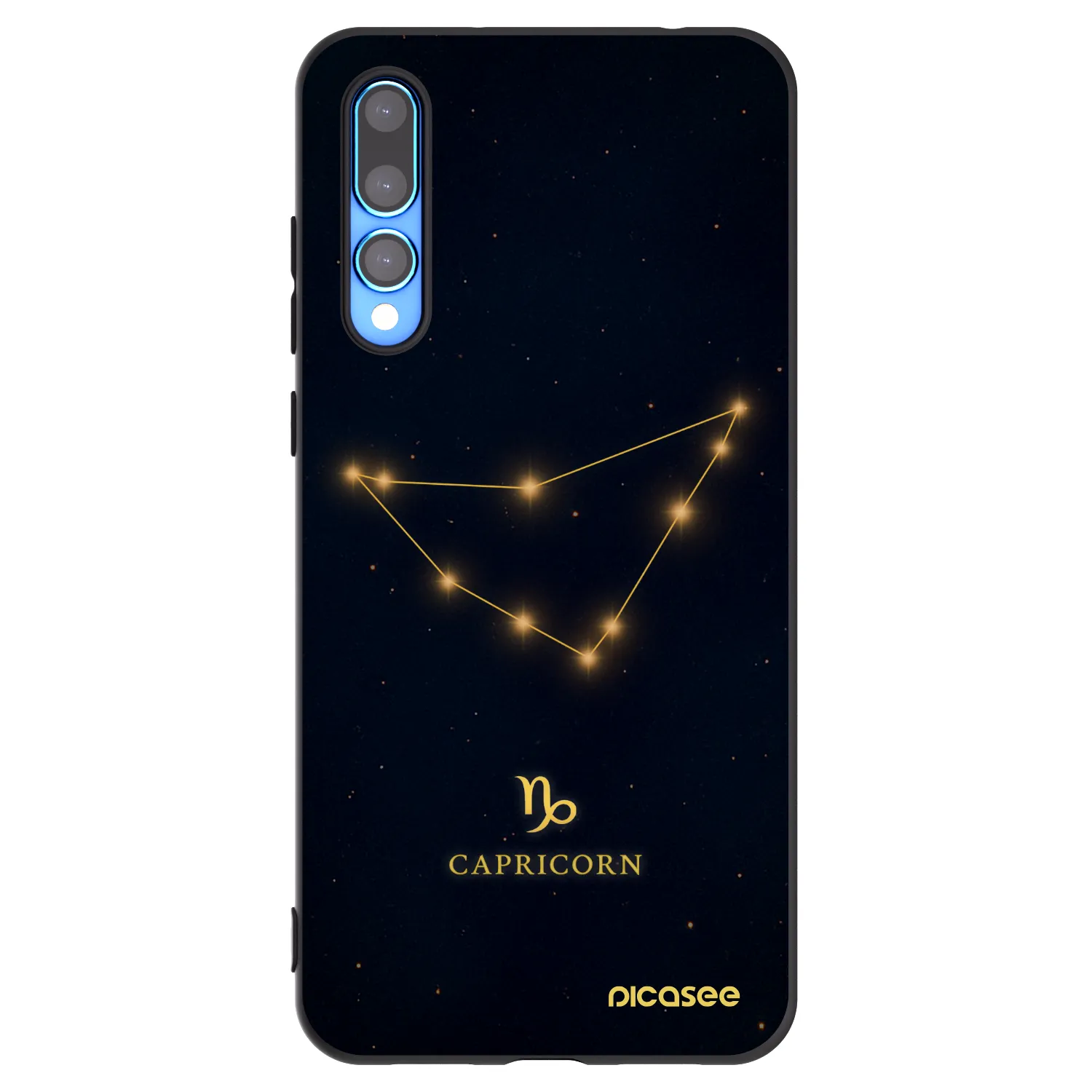 Picasee fekete szilikon tok az alábbi mobiltelefonokra Huawei P20 Pro - CAPRICORN