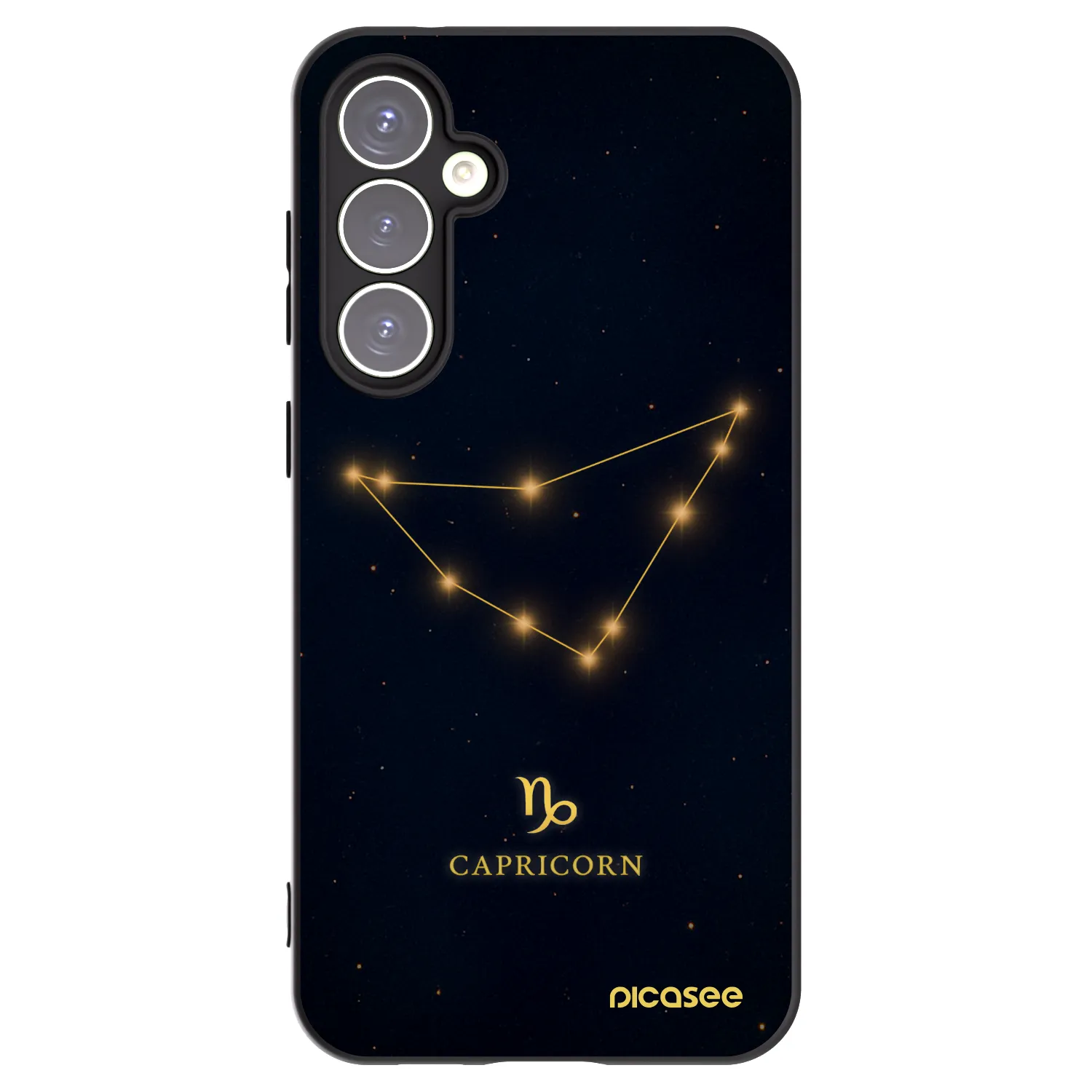 Picasee fekete szilikon tok az alábbi mobiltelefonokra Samsung Galaxy S23 FE S711B - CAPRICORN