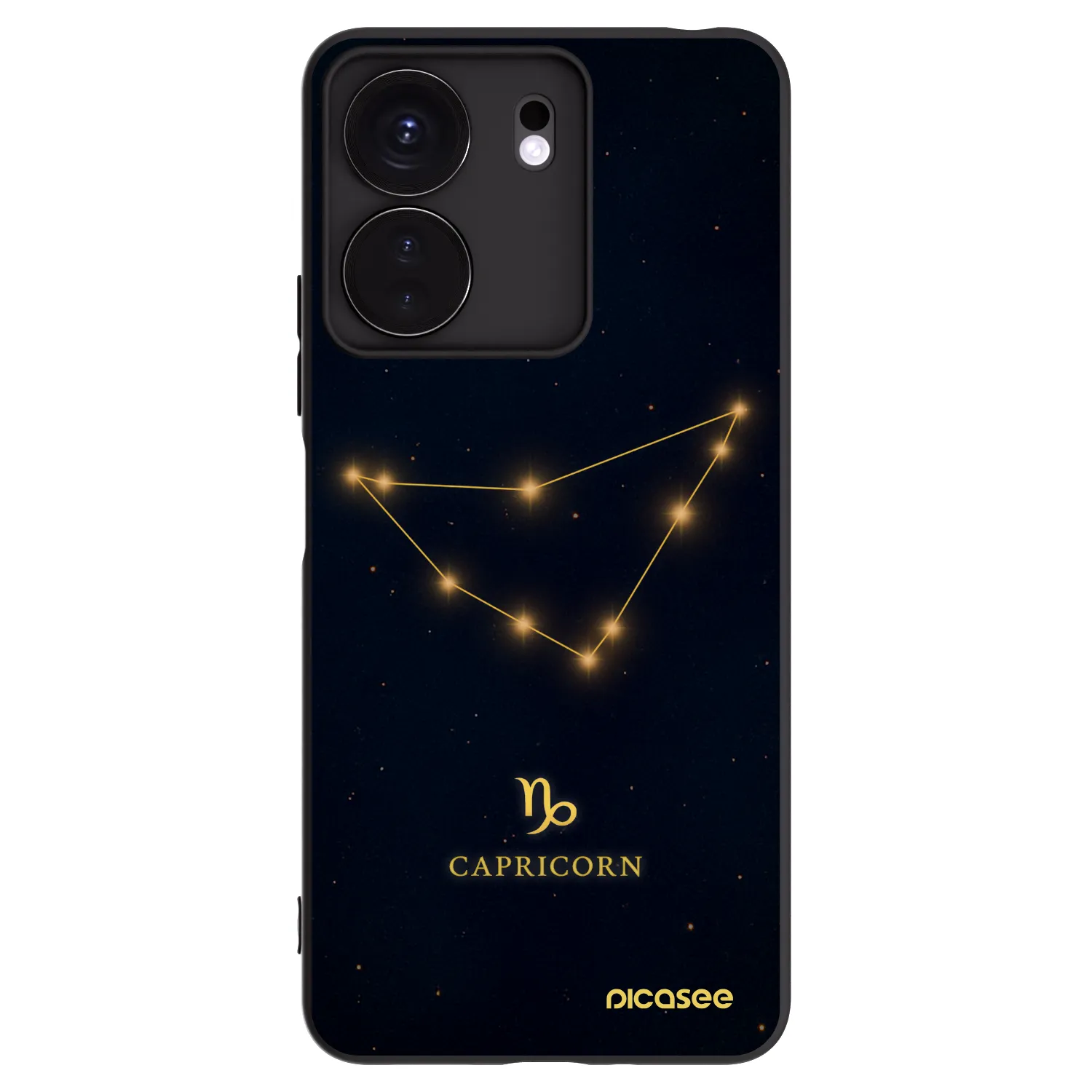 Picasee fekete szilikon tok az alábbi mobiltelefonokra Xiaomi Redmi 13C 4G - CAPRICORN