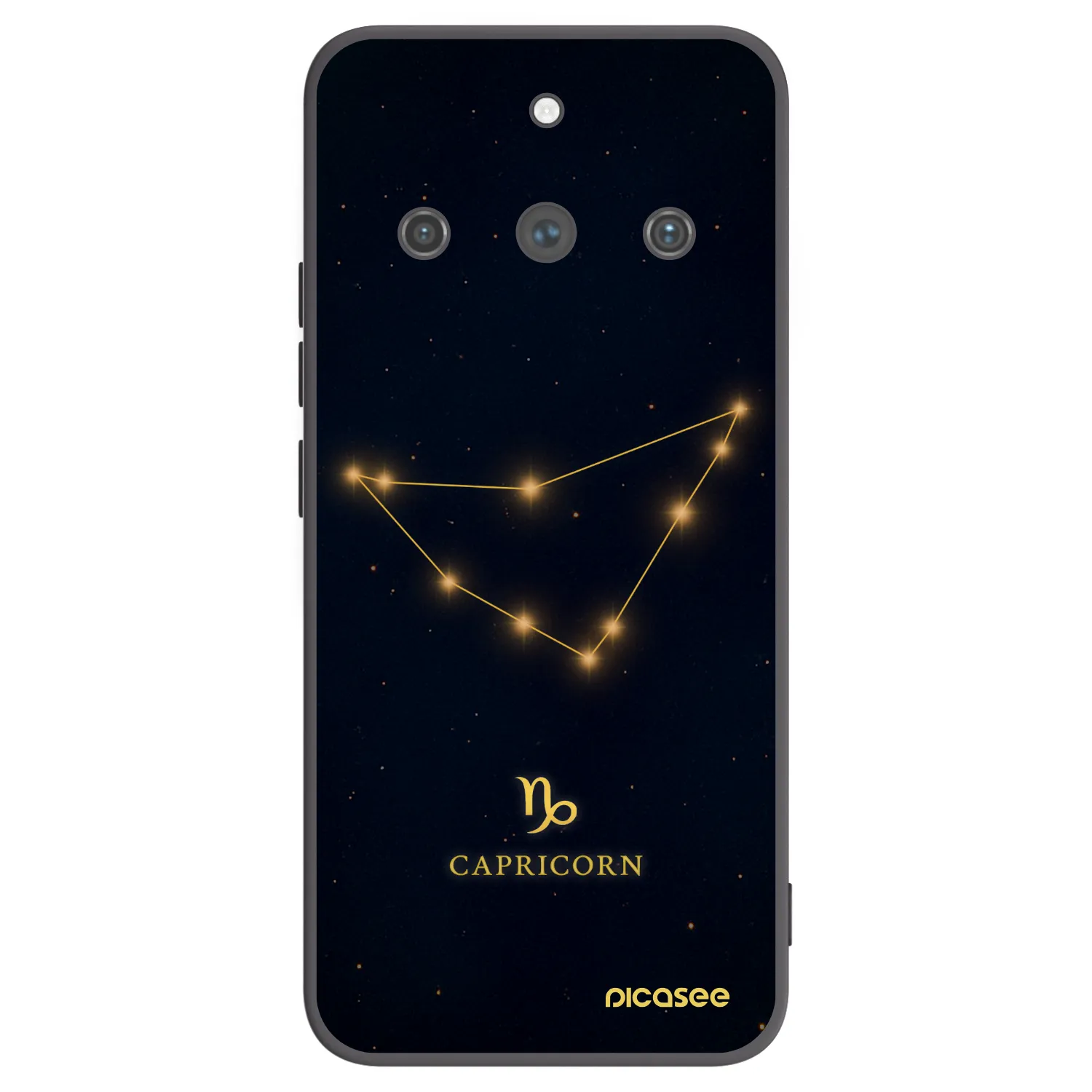 Picasee fekete szilikon tok az alábbi mobiltelefonokra Realme 11 Pro+ - CAPRICORN