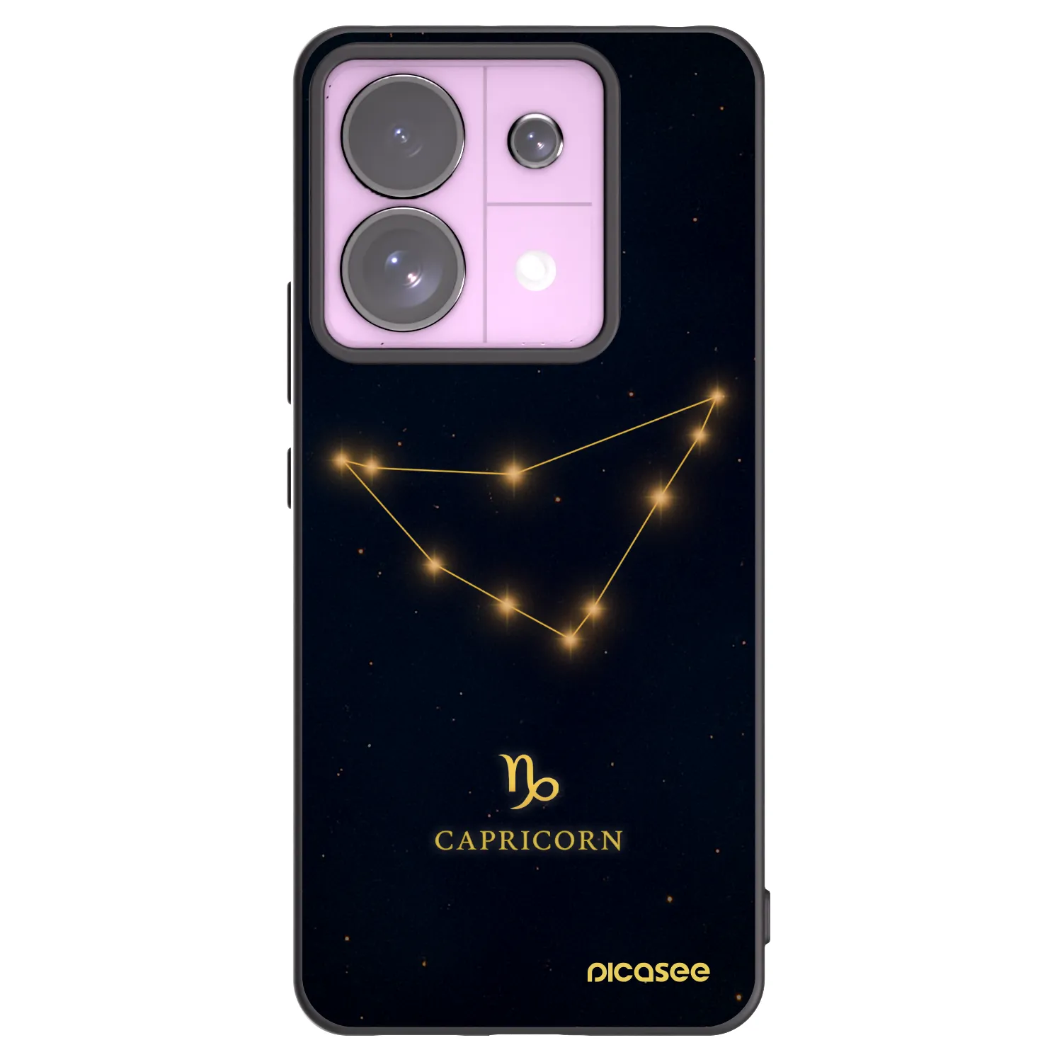 Picasee fekete szilikon tok az alábbi mobiltelefonokra Xiaomi Redmi Note 13 Pro 5G - CAPRICORN