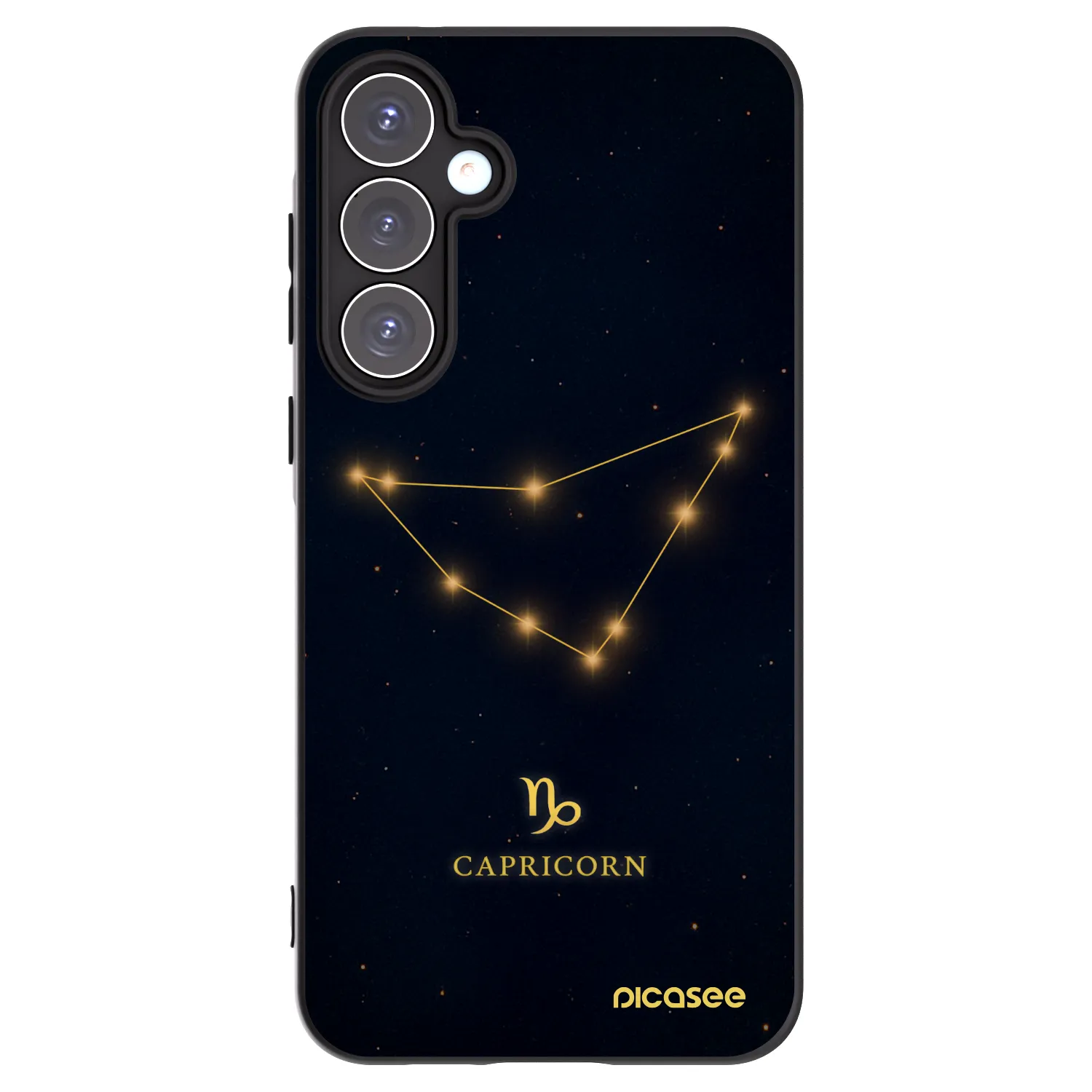 Picasee fekete szilikon tok az alábbi mobiltelefonokra Samsung Galaxy A55 5G A556B - CAPRICORN