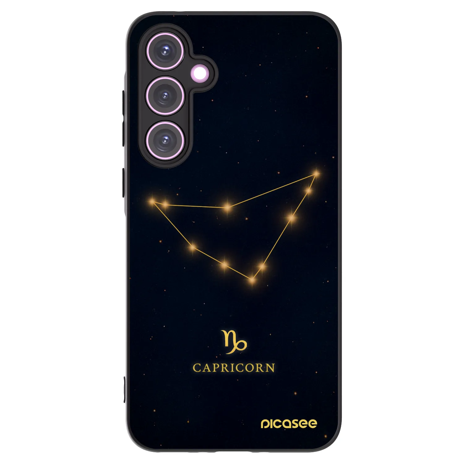 Picasee fekete szilikon tok az alábbi mobiltelefonokra Samsung Galaxy A35 5G A356B - CAPRICORN