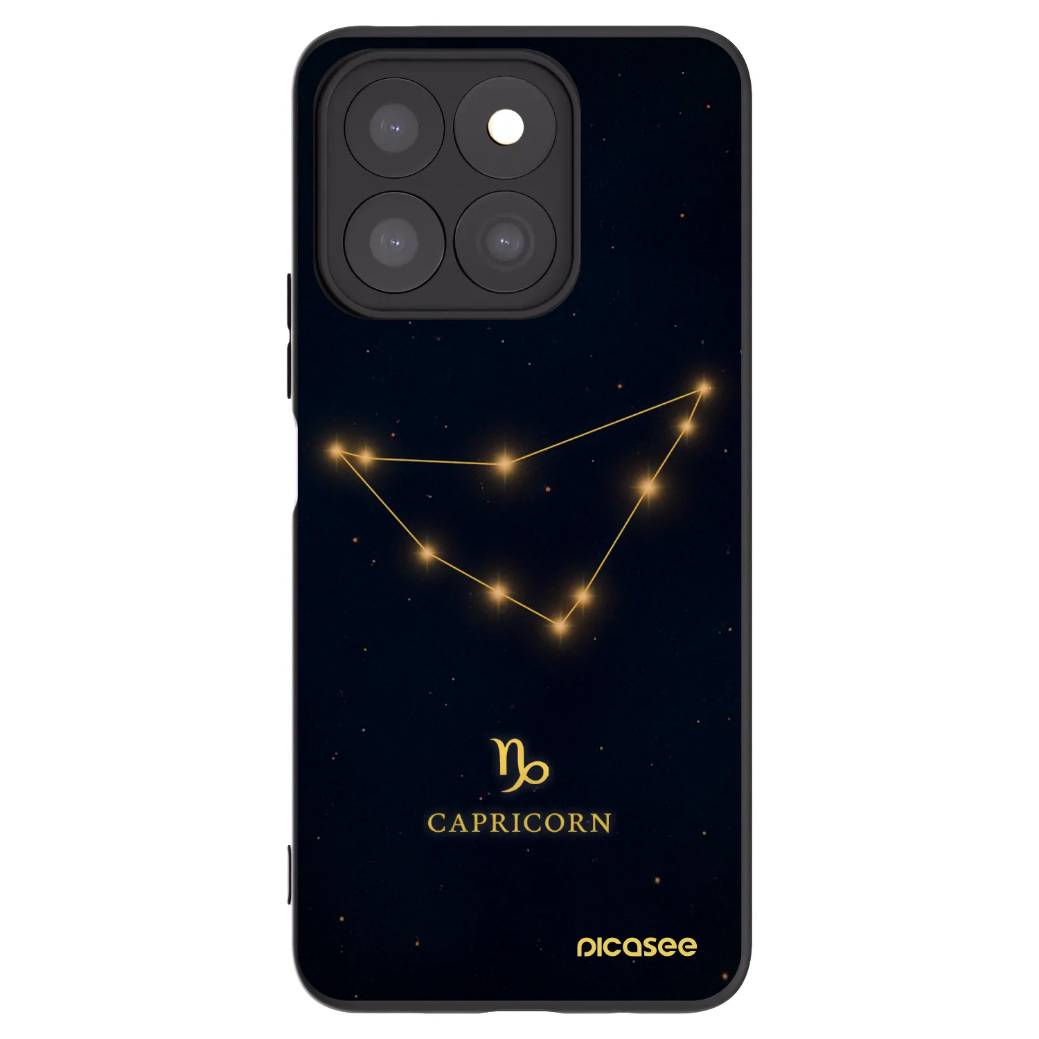 Picasee fekete szilikon tok az alábbi mobiltelefonokra Honor X8b - CAPRICORN