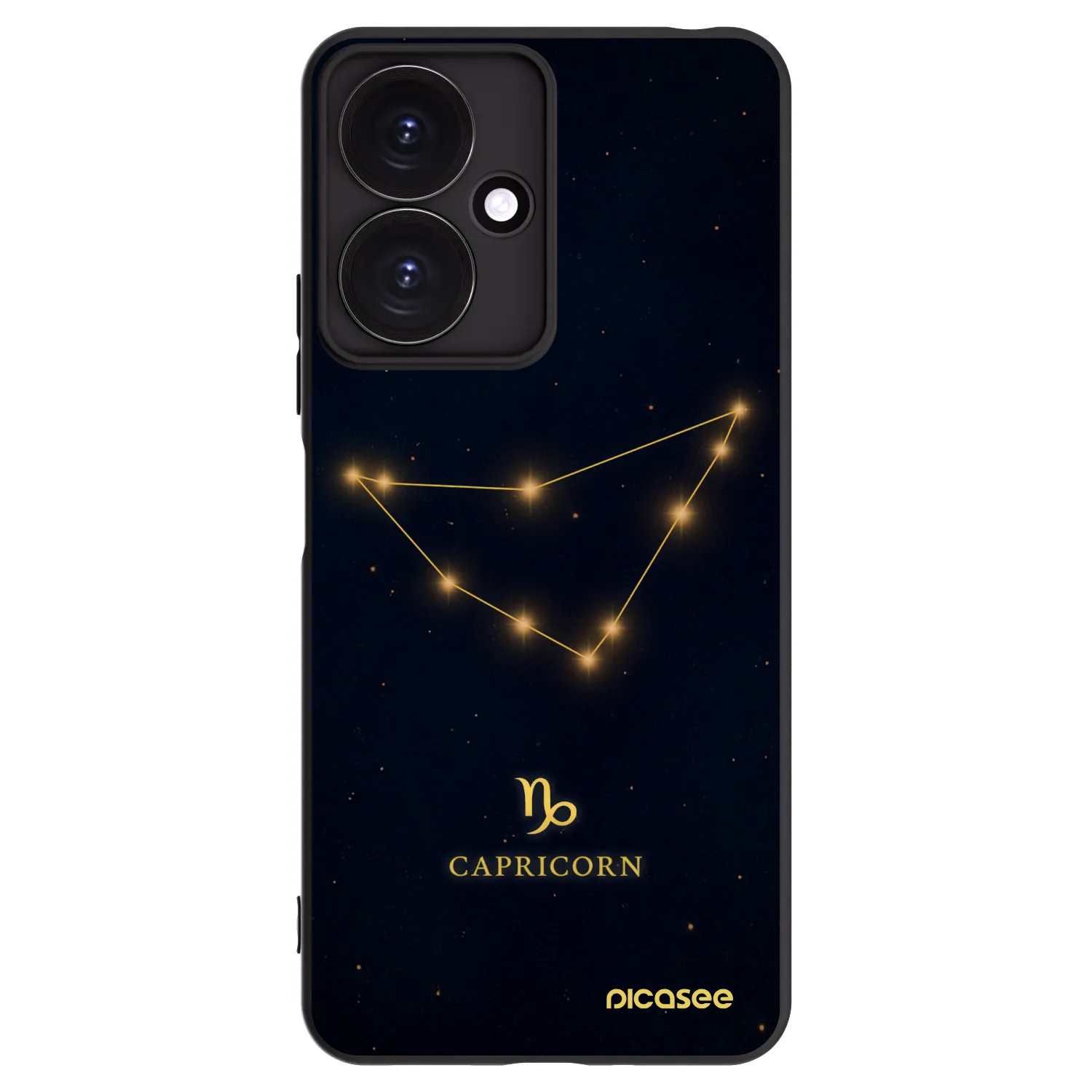 Picasee fekete szilikon tok az alábbi mobiltelefonokra Xiaomi Redmi 13C 5G - CAPRICORN