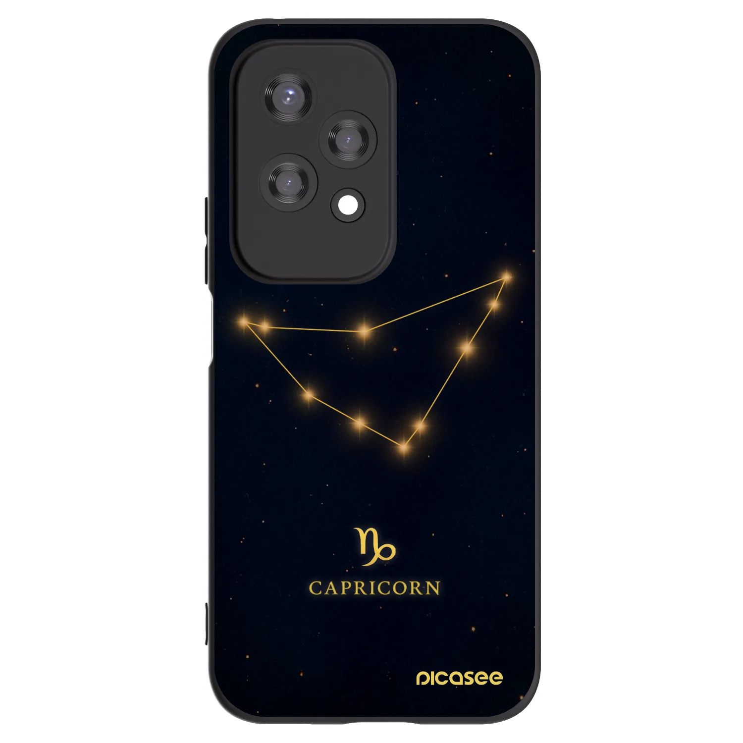 Picasee fekete szilikon tok az alábbi mobiltelefonokra Honor 200 Lite - CAPRICORN