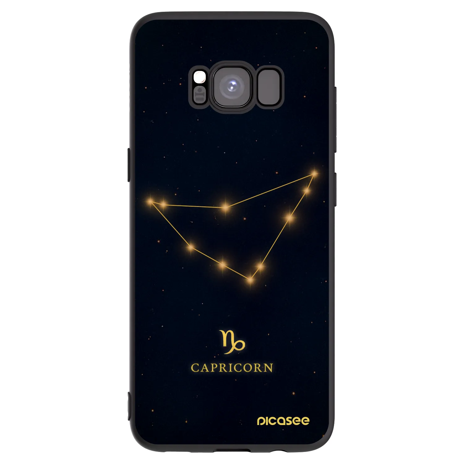 Picasee fekete szilikon tok az alábbi mobiltelefonokra Samsung Galaxy S8 G950F - CAPRICORN