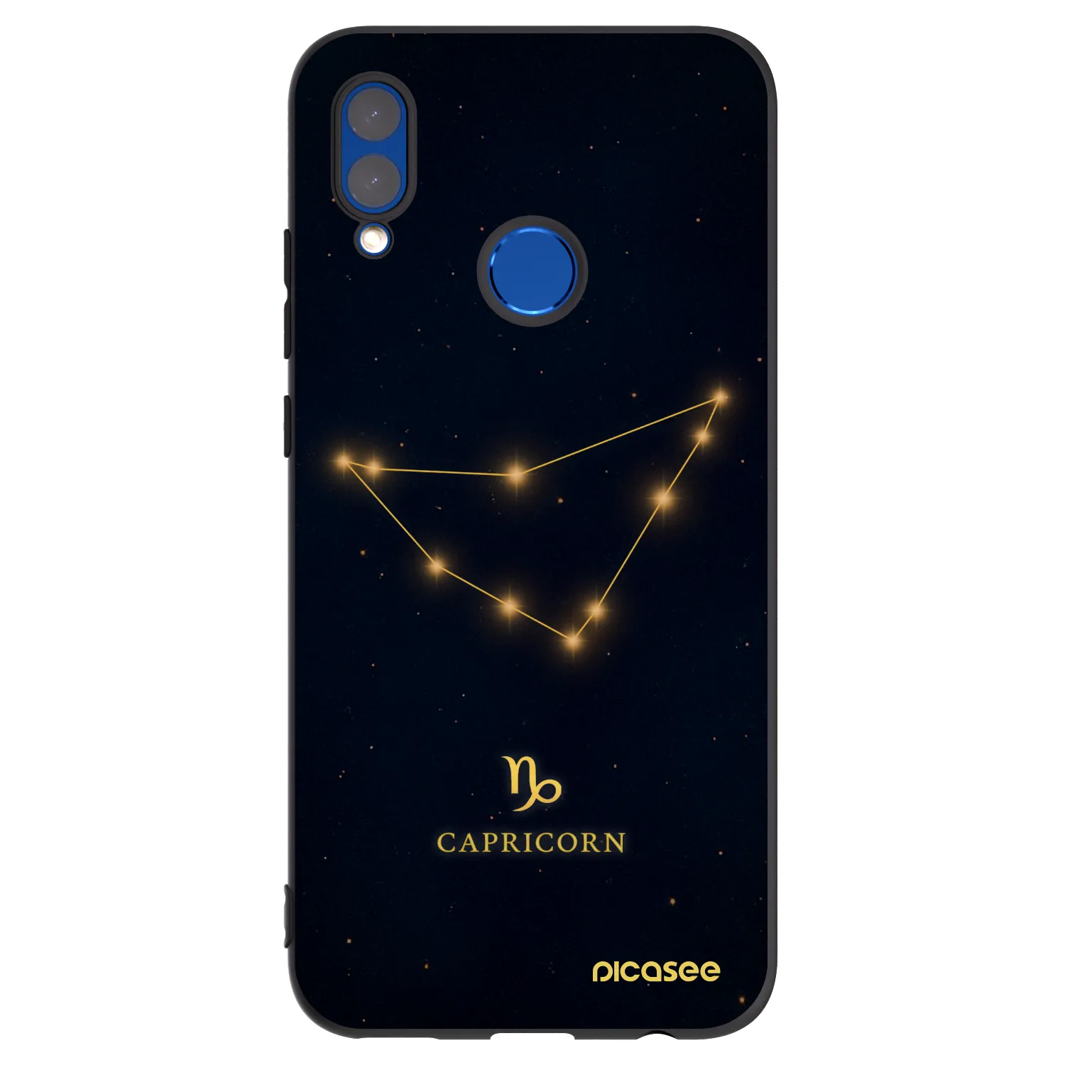 Picasee fekete szilikon tok az alábbi mobiltelefonokra Huawei P Smart 2019 - CAPRICORN