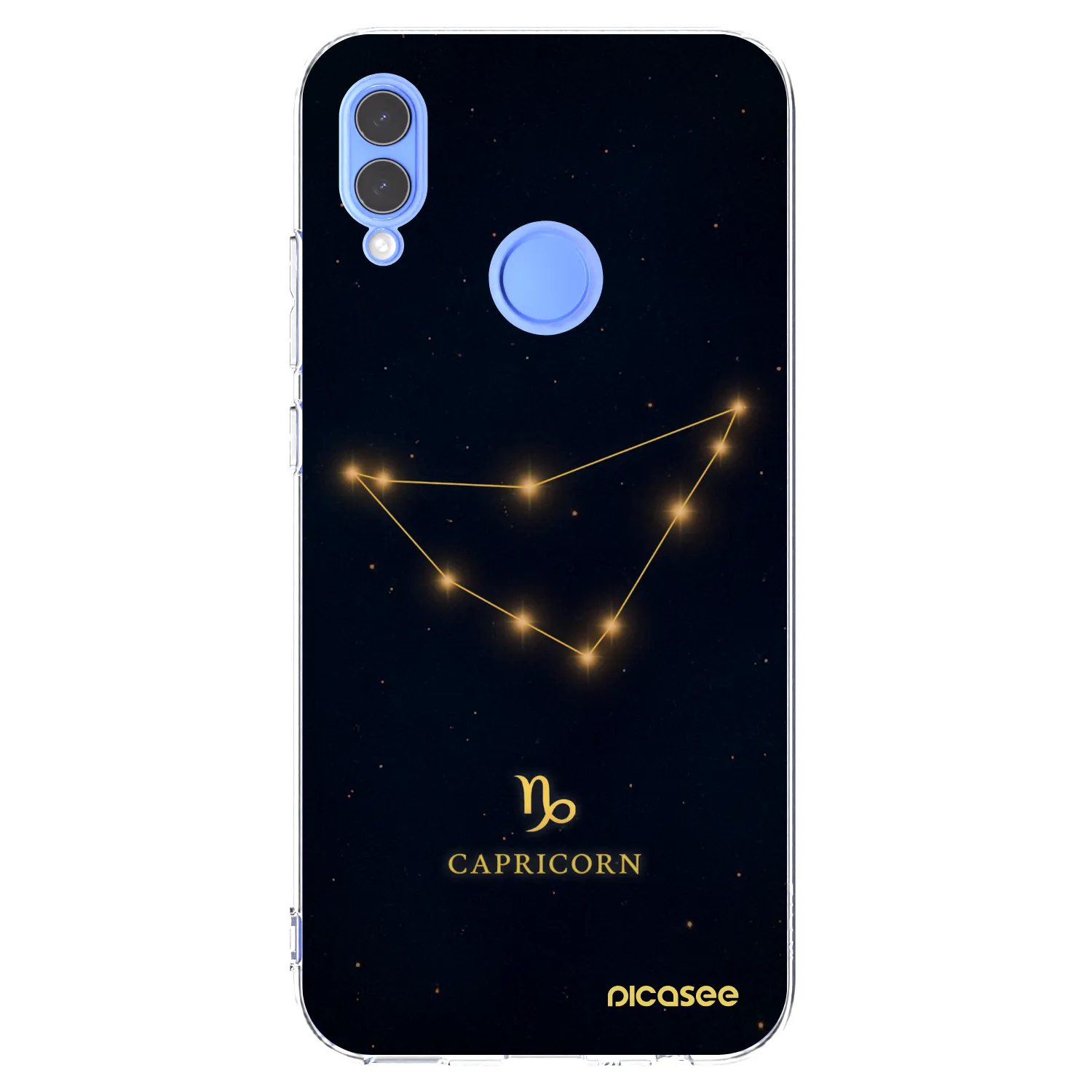 Picasee átlátszó szilikon tok az alábbi mobiltelefonokra Honor 10 Lite - CAPRICORN
