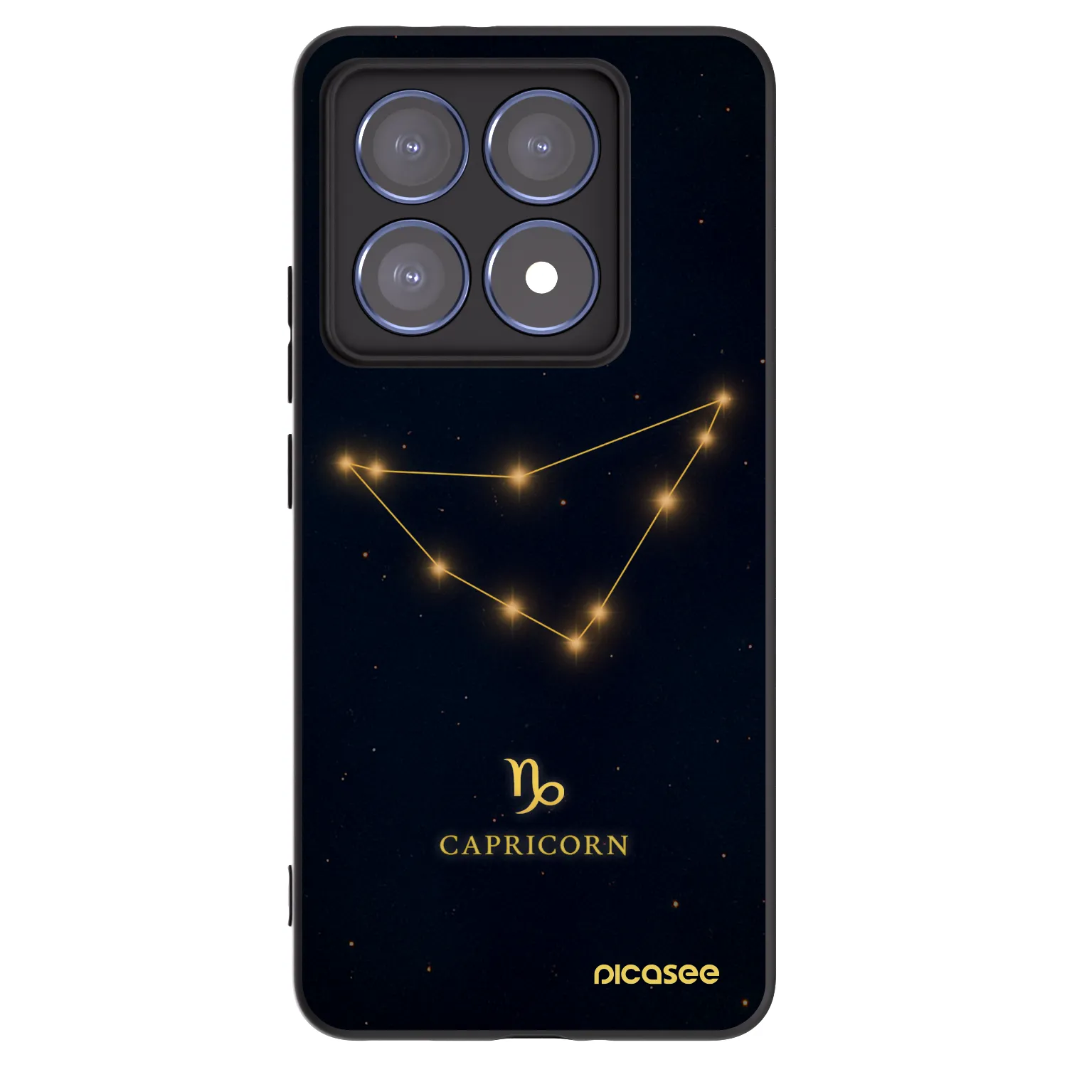 Picasee fekete szilikon tok az alábbi mobiltelefonokra Xiaomi 14T Pro - CAPRICORN