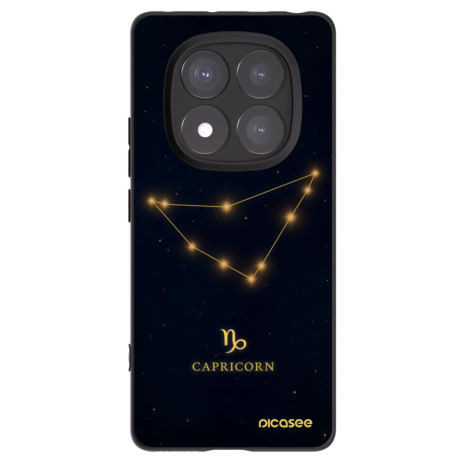 Picasee fekete szilikon tok az alábbi mobiltelefonokra Xiaomi Redmi Note 14 Pro+ 5G - CAPRICORN