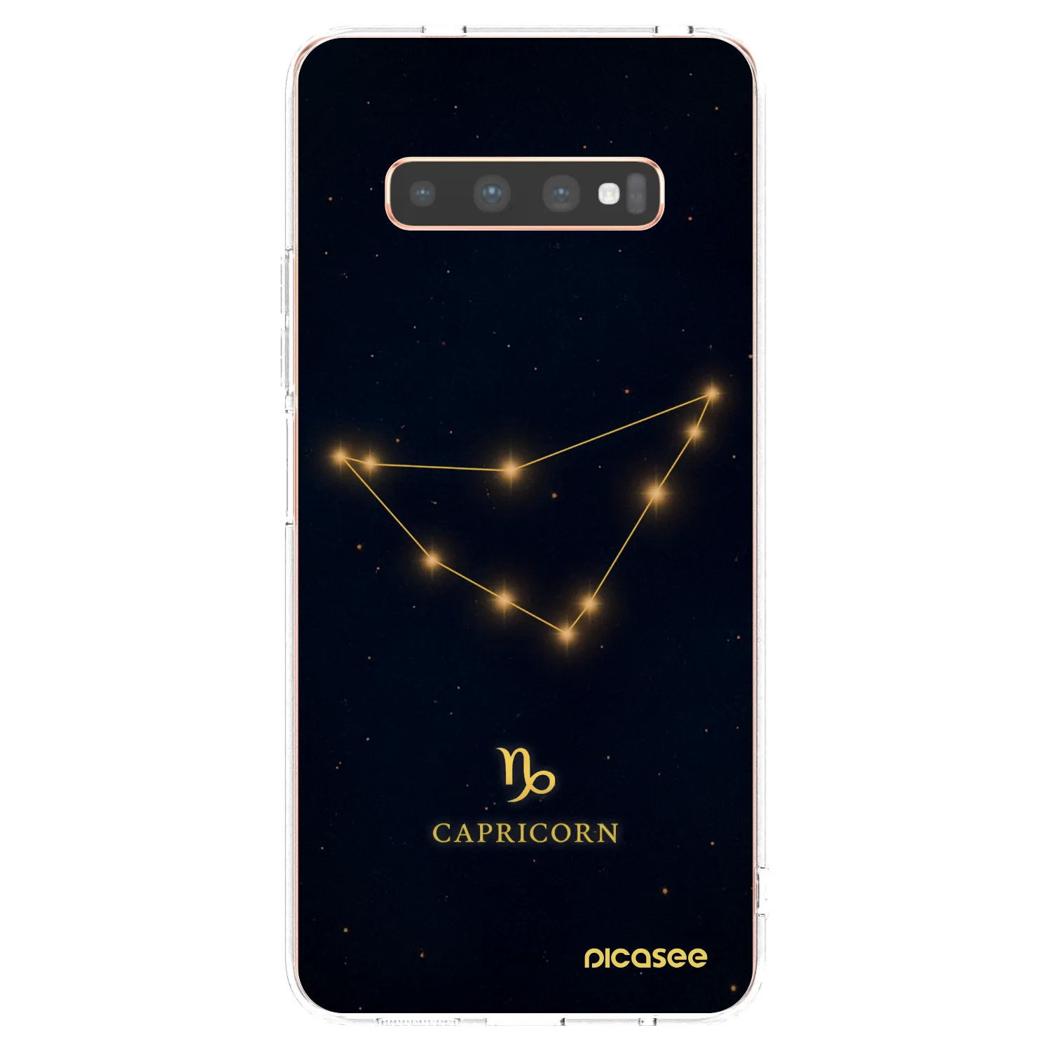 Picasee átlátszó szilikon tok az alábbi mobiltelefonokra Samsung Galaxy S10 Plus G975 - CAPRICORN