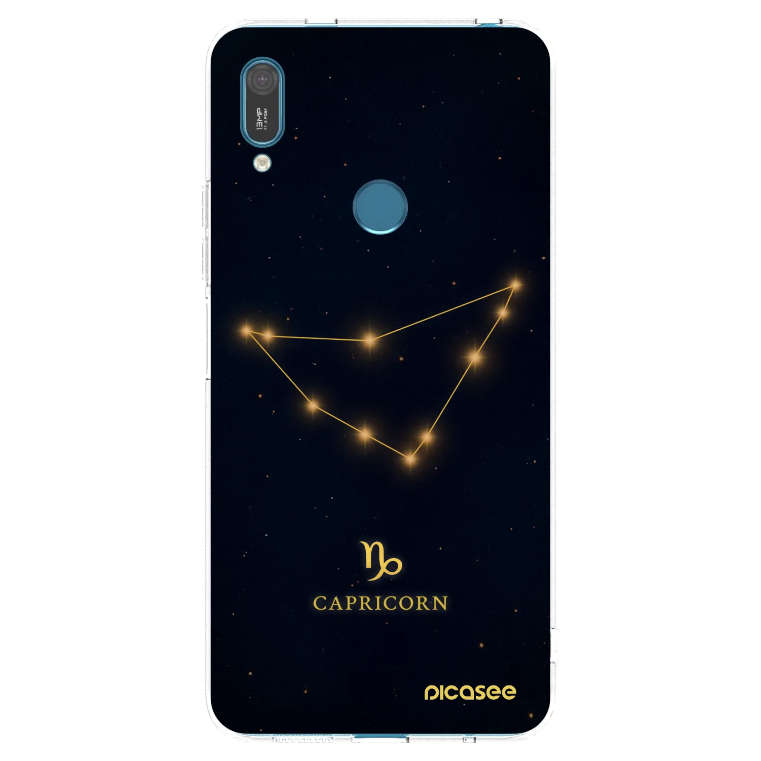 Picasee átlátszó szilikon tok az alábbi mobiltelefonokra Huawei Y7 2019 - CAPRICORN