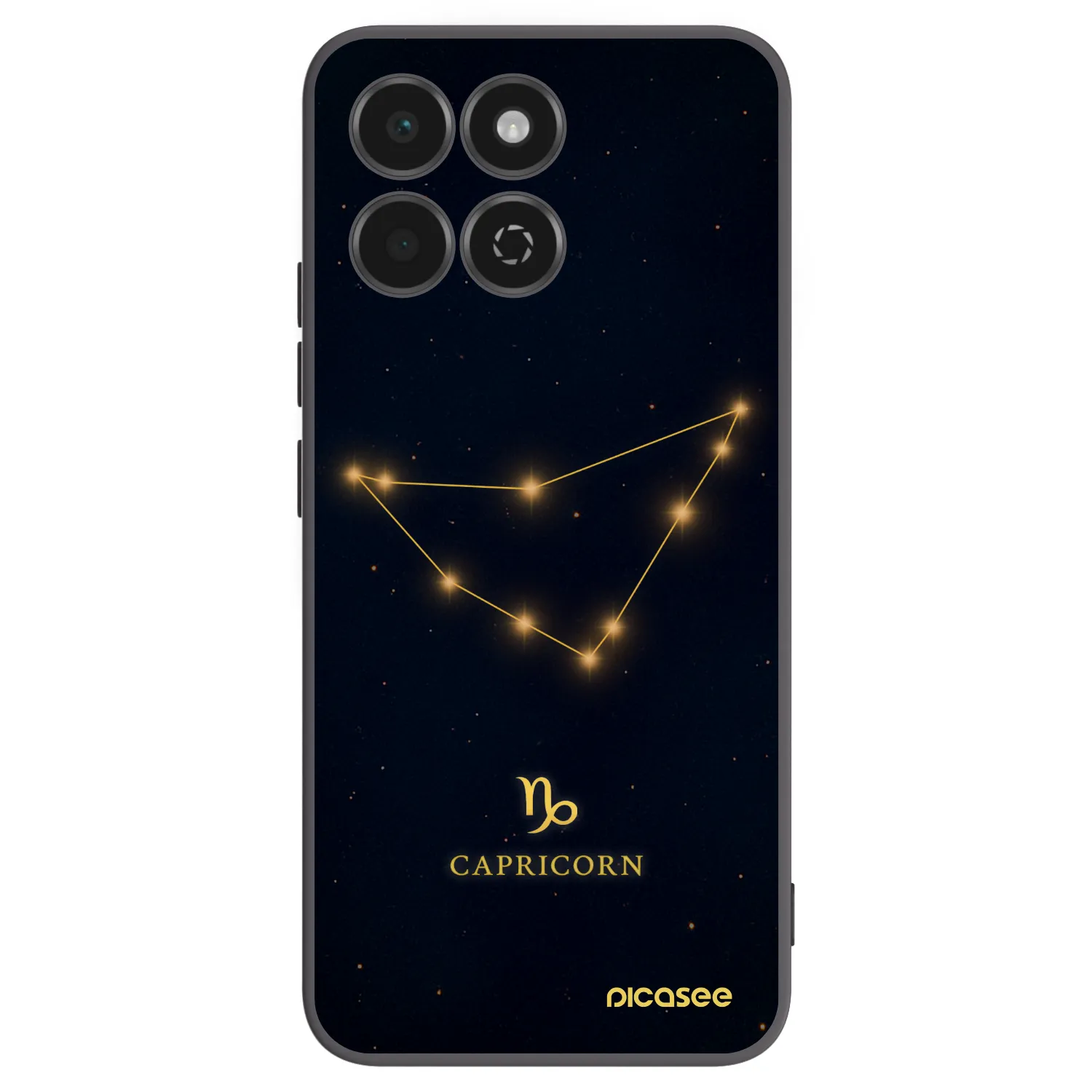 Picasee fekete szilikon tok az alábbi mobiltelefonokra Honor 200 Smart 5G - CAPRICORN