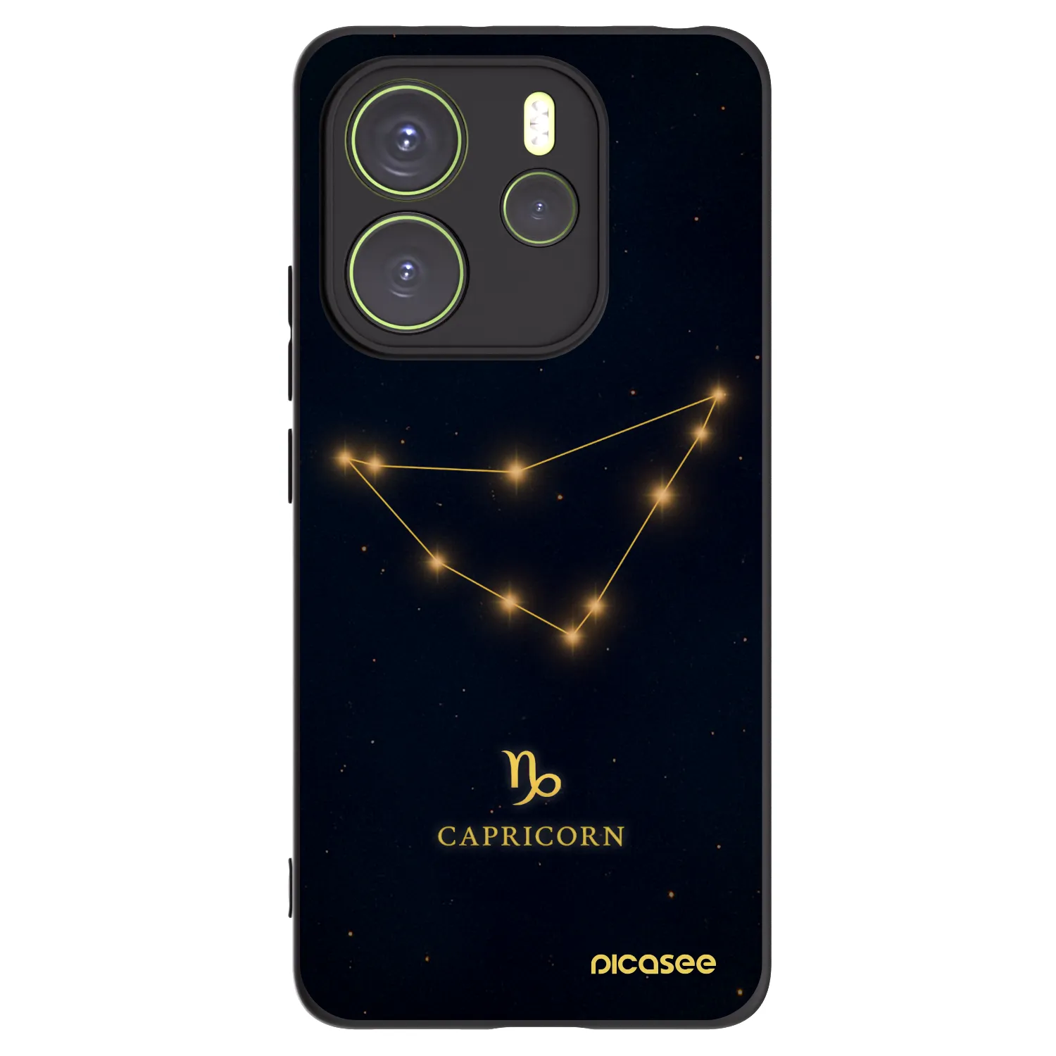 Picasee fekete szilikon tok az alábbi mobiltelefonokra Xiaomi Redmi Note 14 4G - CAPRICORN