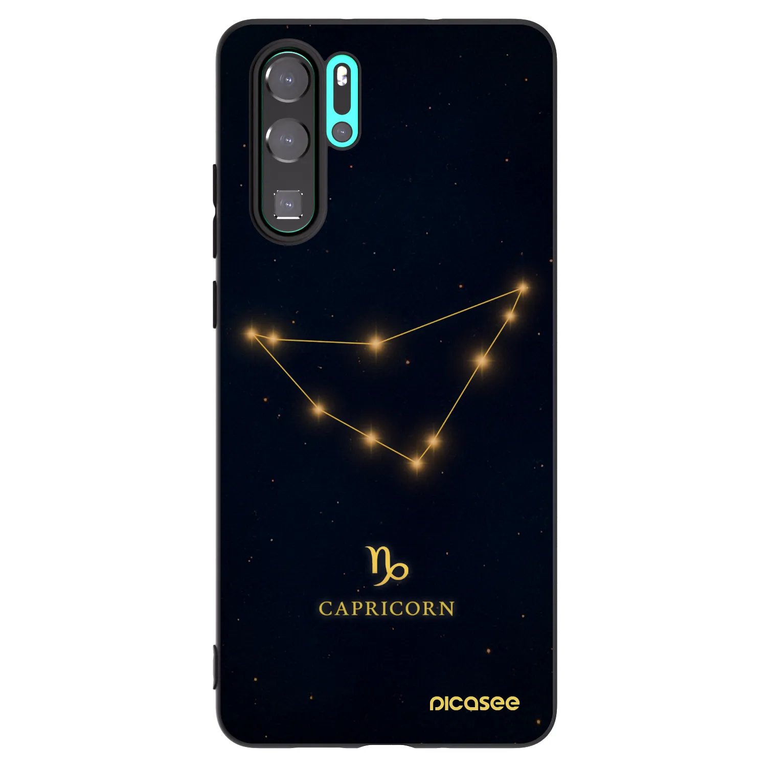 Picasee fekete szilikon tok az alábbi mobiltelefonokra Huawei P30 Pro - CAPRICORN