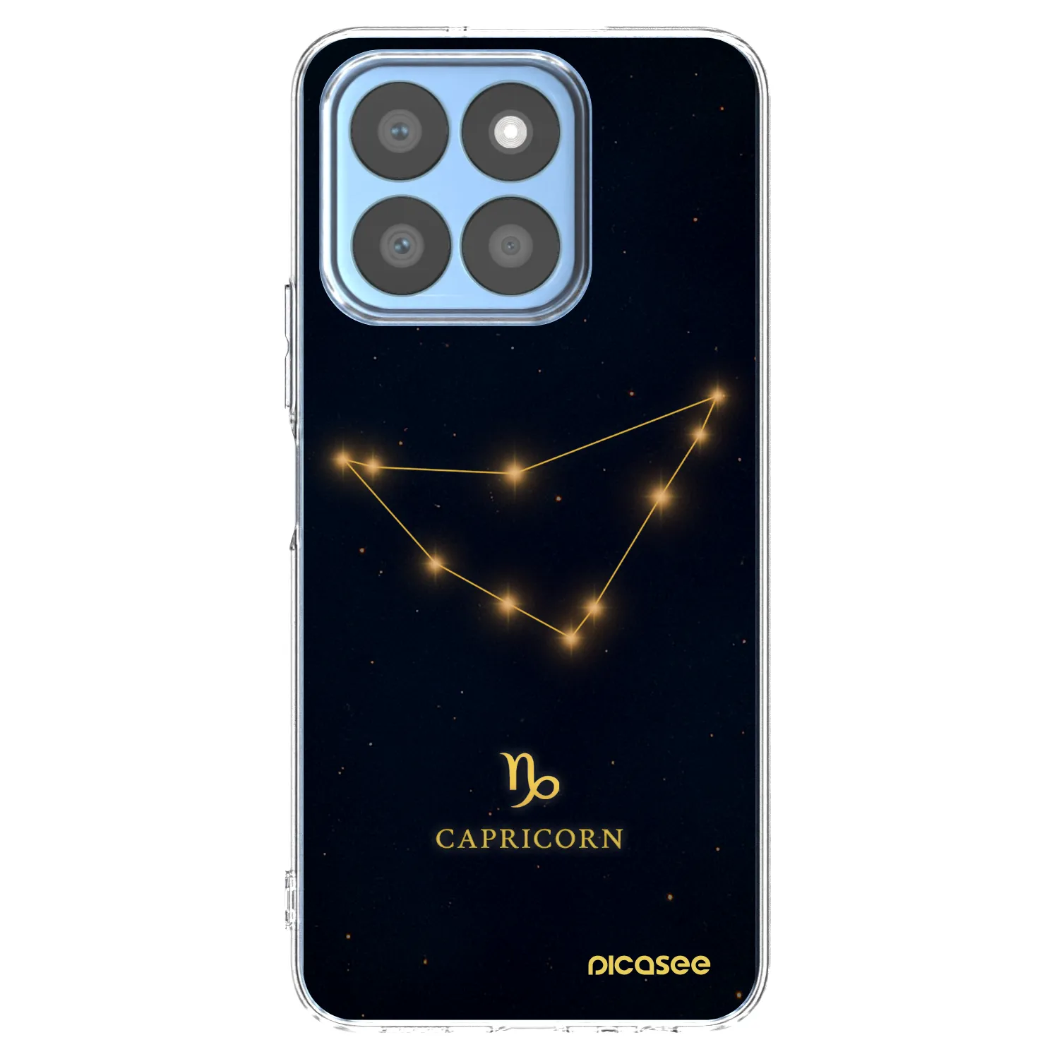 Picasee átlátszó szilikon tok az alábbi mobiltelefonokra Honor X8c - CAPRICORN