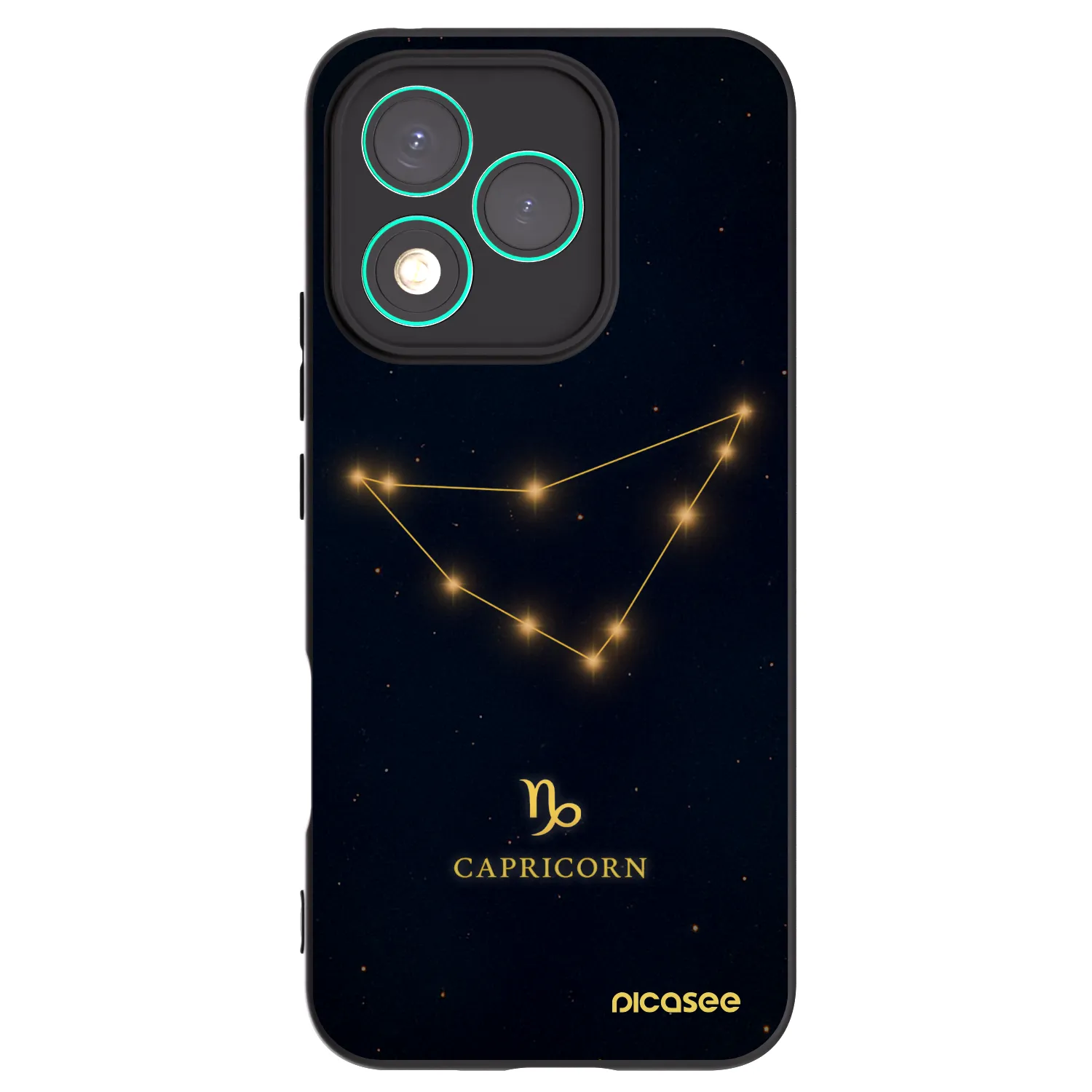 Picasee fekete szilikon tok az alábbi mobiltelefonokra Honor 400 Lite 5G - CAPRICORN
