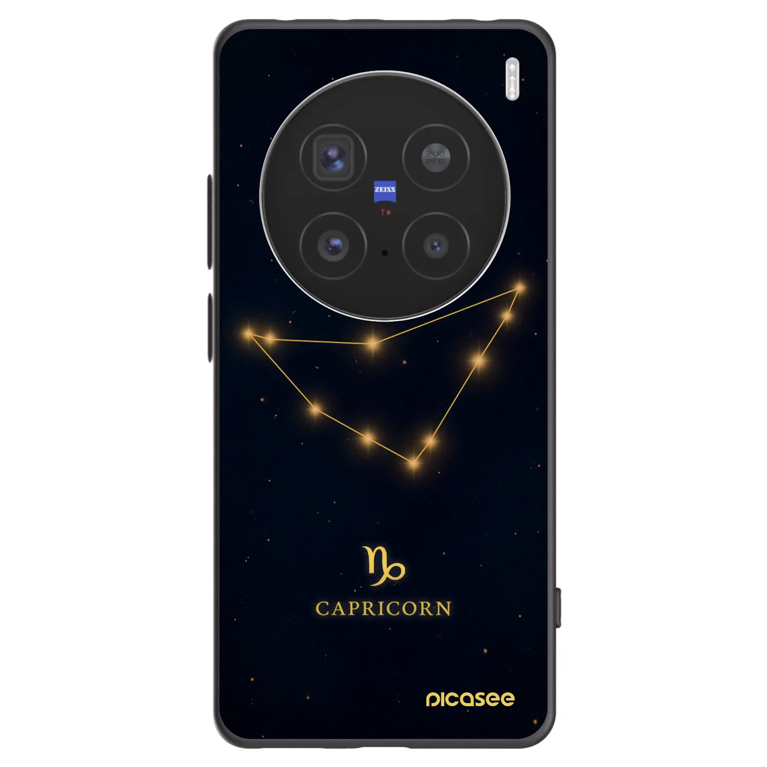 Picasee fekete szilikon tok az alábbi mobiltelefonokra Vivo X200 Pro - CAPRICORN
