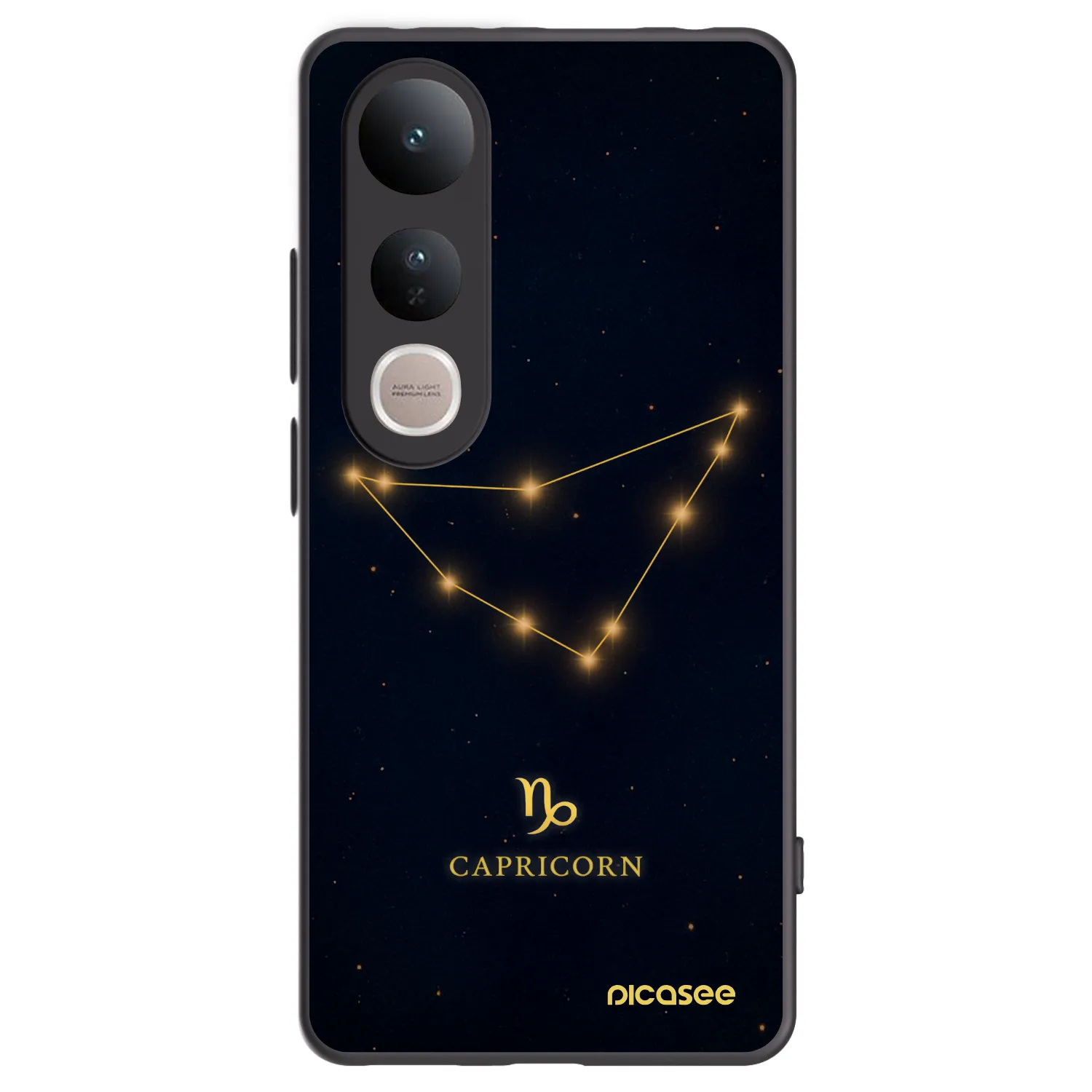 Picasee fekete szilikon tok az alábbi mobiltelefonokra Vivo V50 Lite 5G - CAPRICORN