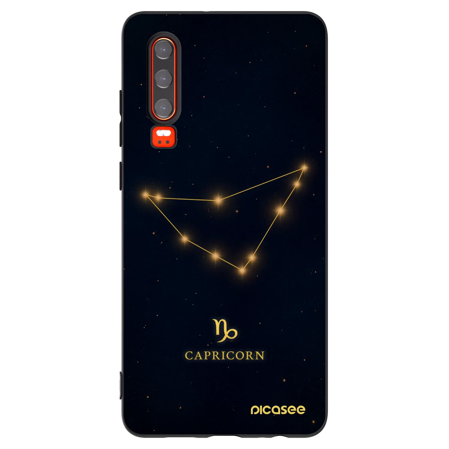Picasee fekete szilikon tok az alábbi mobiltelefonokra Huawei P30 - CAPRICORN