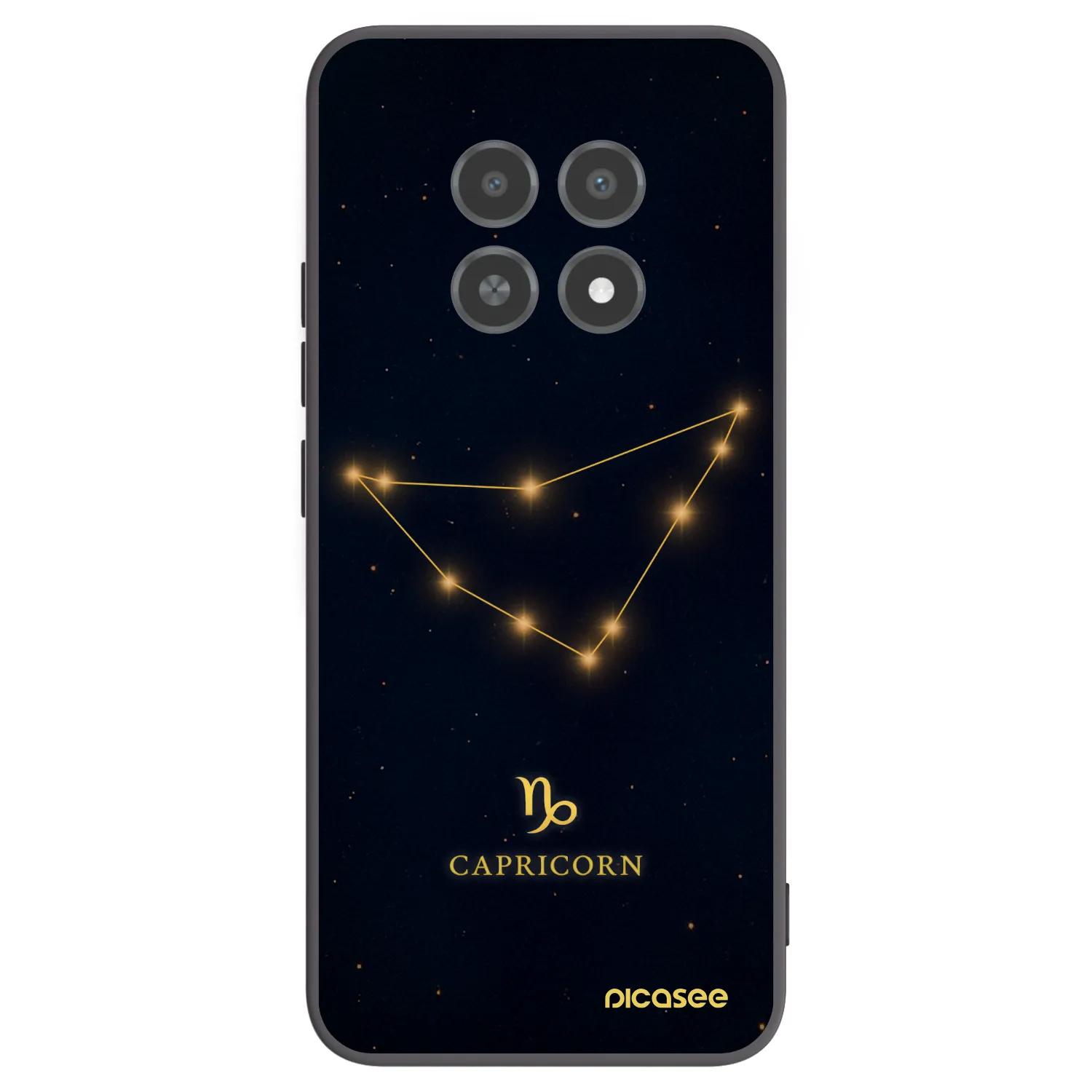 Picasee fekete szilikon tok az alábbi mobiltelefonokra Realme 12X - CAPRICORN