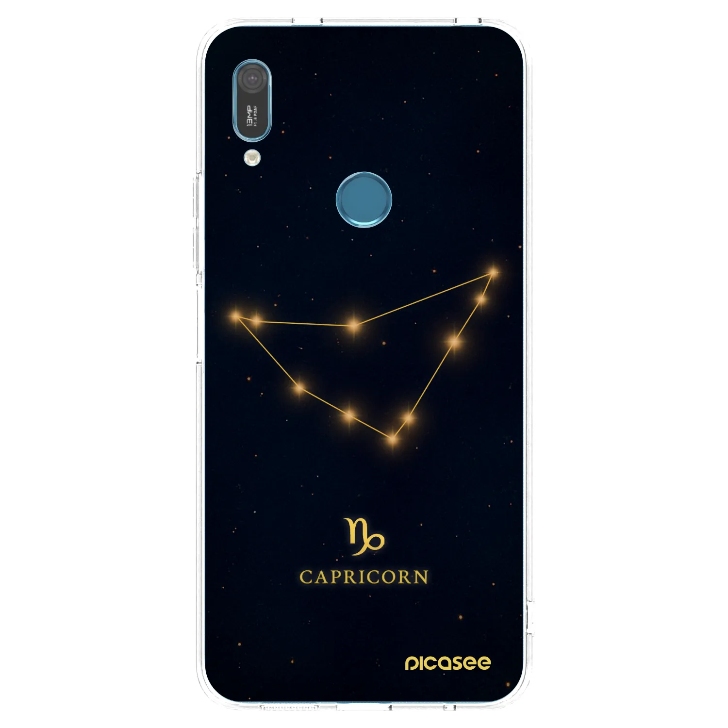Picasee átlátszó szilikon tok az alábbi mobiltelefonokra Huawei Y6 2019 - CAPRICORN