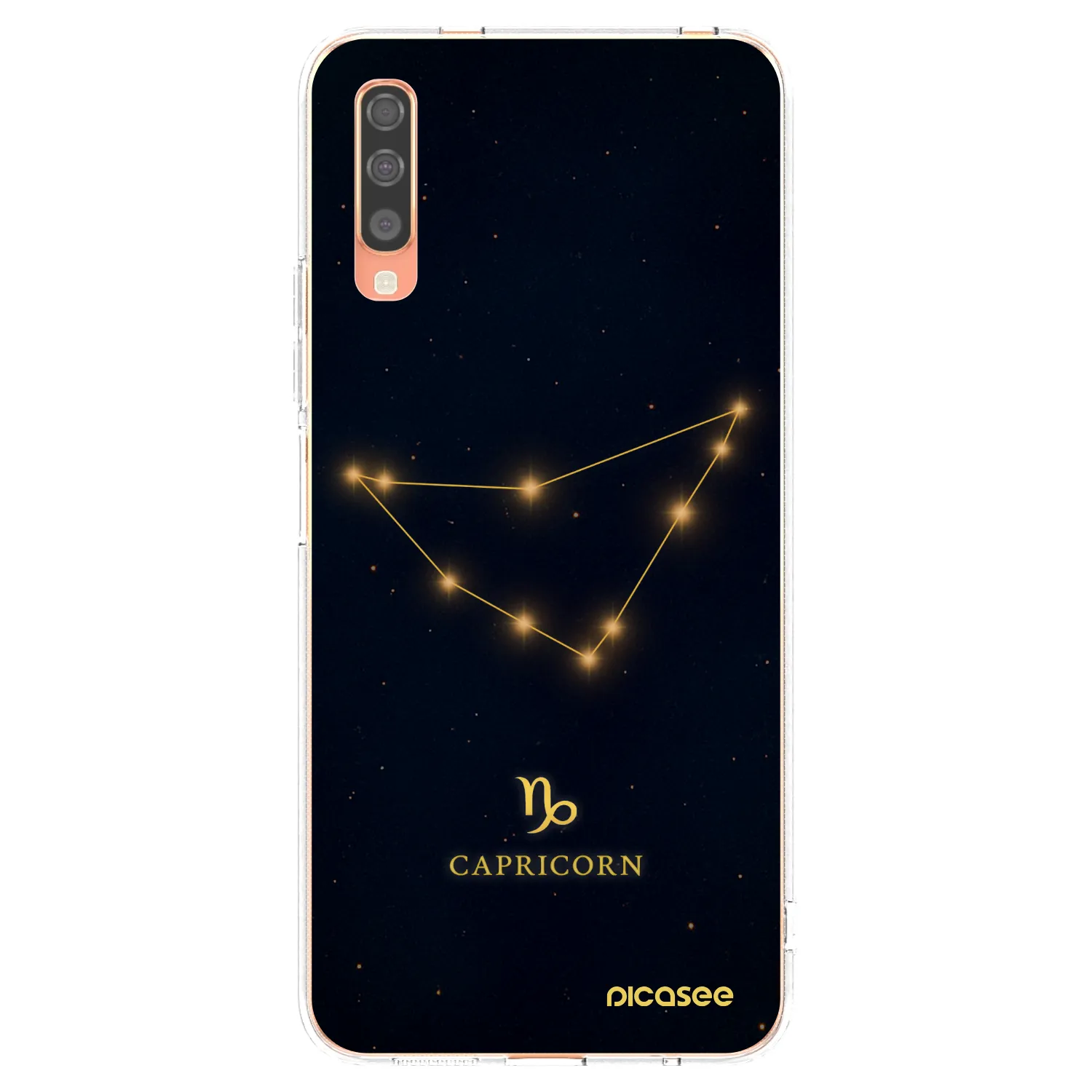 Picasee átlátszó szilikon tok az alábbi mobiltelefonokra Samsung Galaxy A70 A705F - CAPRICORN