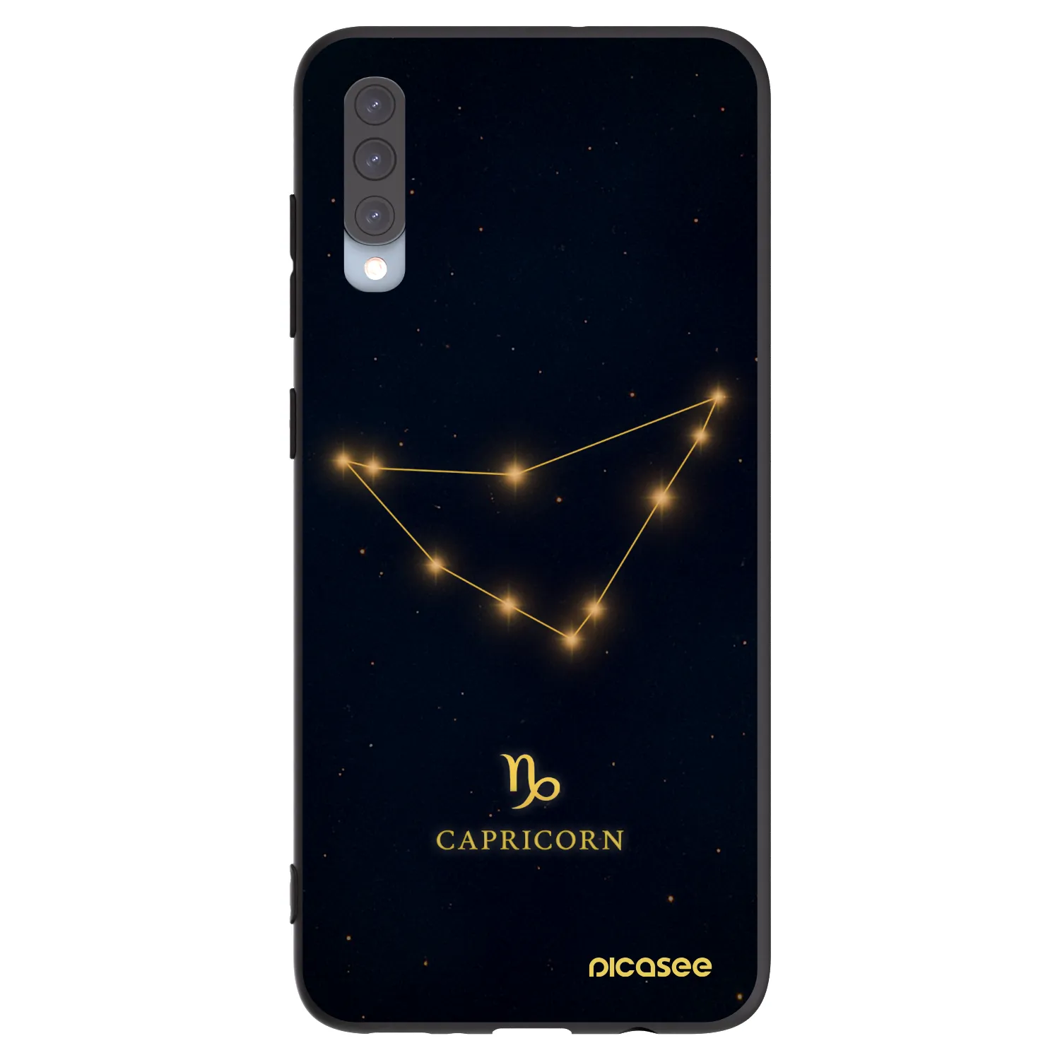 Picasee fekete szilikon tok az alábbi mobiltelefonokra Samsung Galaxy A70 A705F - CAPRICORN