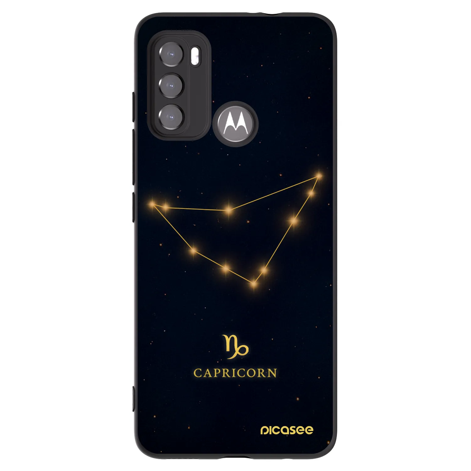 Picasee fekete szilikon tok az alábbi mobiltelefonokra Motorola Edge 60 5G - CAPRICORN