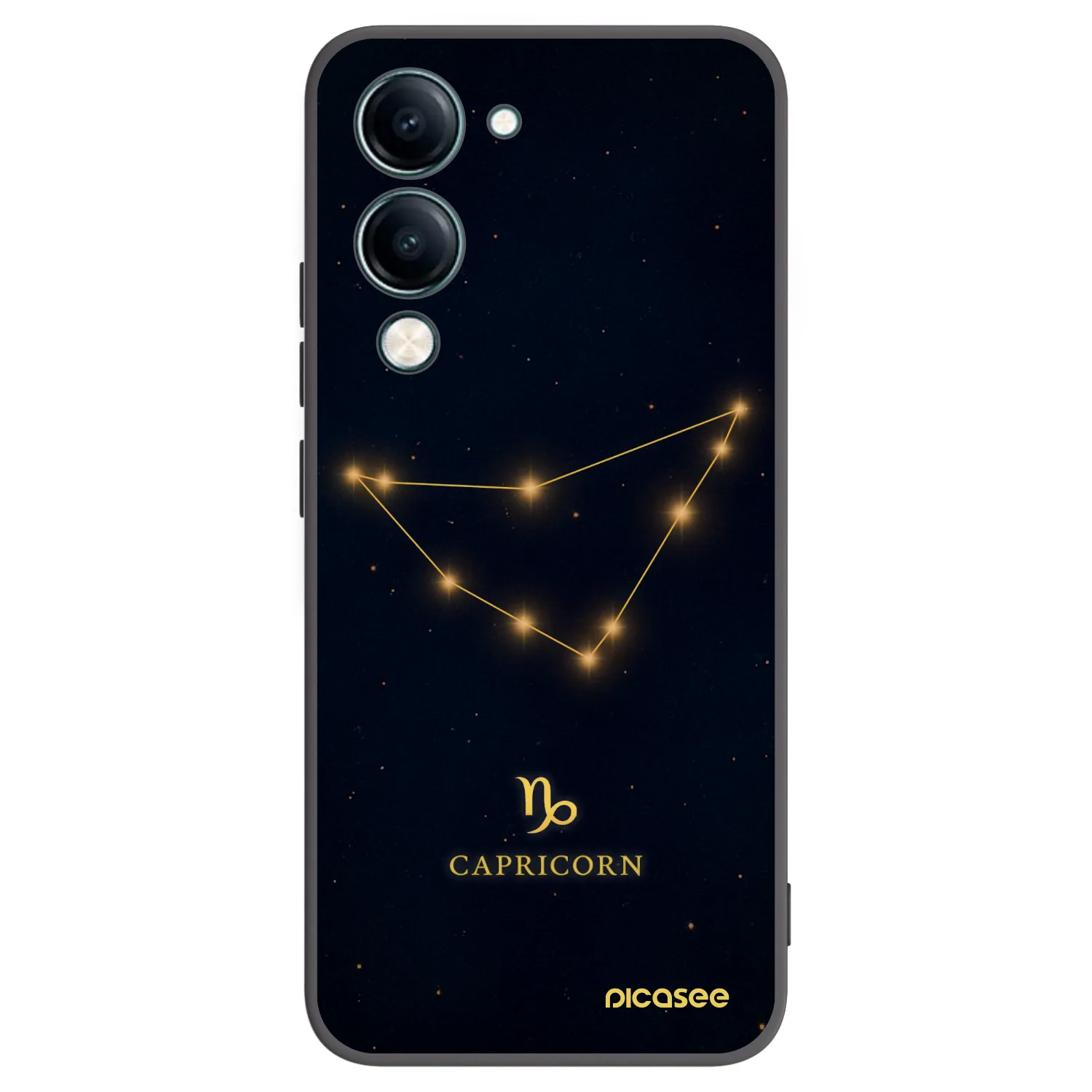 Picasee fekete szilikon tok az alábbi mobiltelefonokra Vivo Y29s 5G - CAPRICORN