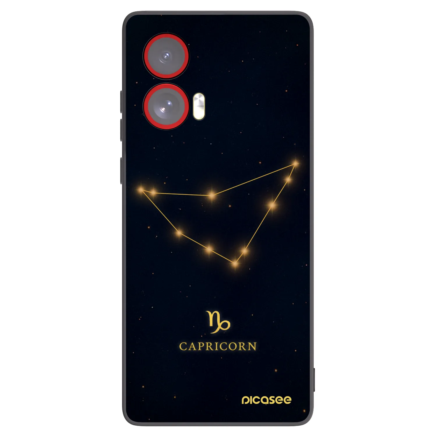Picasee fekete szilikon tok az alábbi mobiltelefonokra Motorola Edge 50 Fusion - CAPRICORN